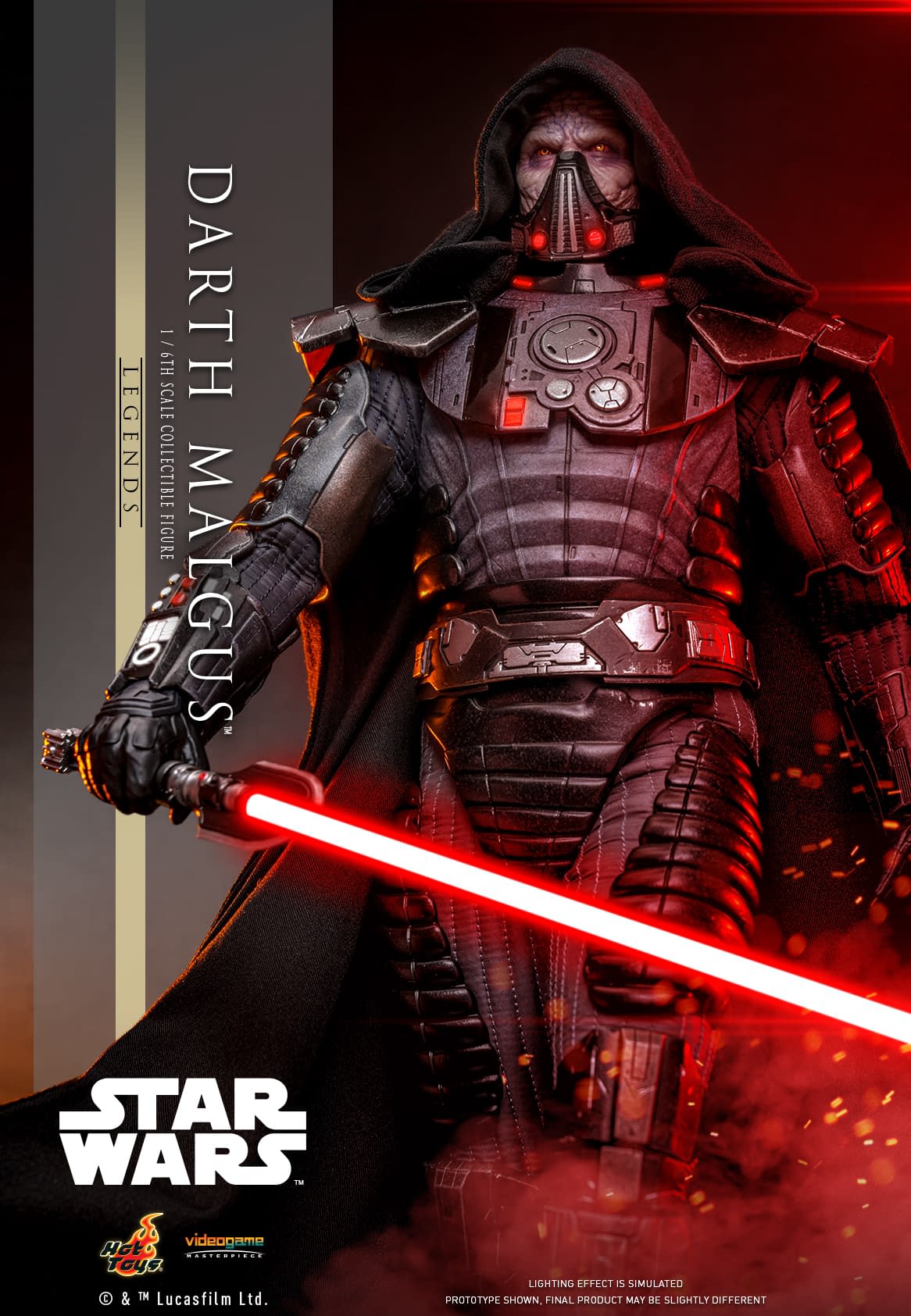 Hot Toys Debuts Star Wars: The Old Republic 1/6 Darth Malgus Figure