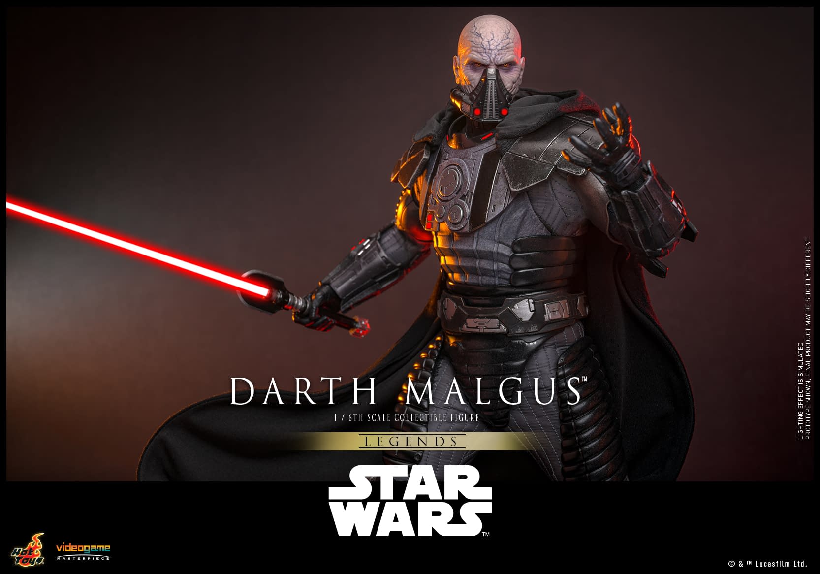 Hot Toys Debuts Star Wars: The Old Republic 1/6 Darth Malgus Figure