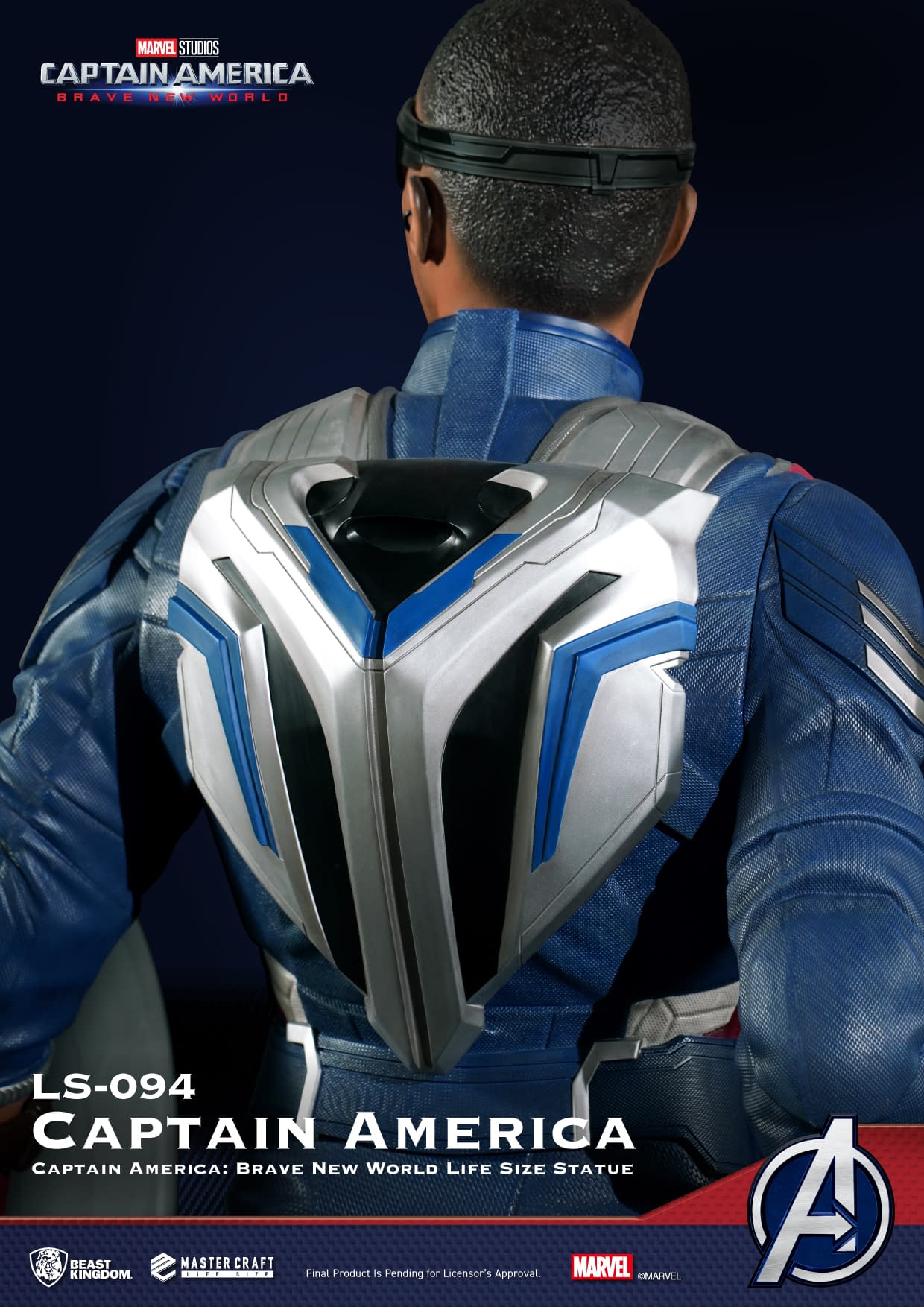 Beast Kingdom Reveals Life-Size Sam Wilson Captain America Statue
