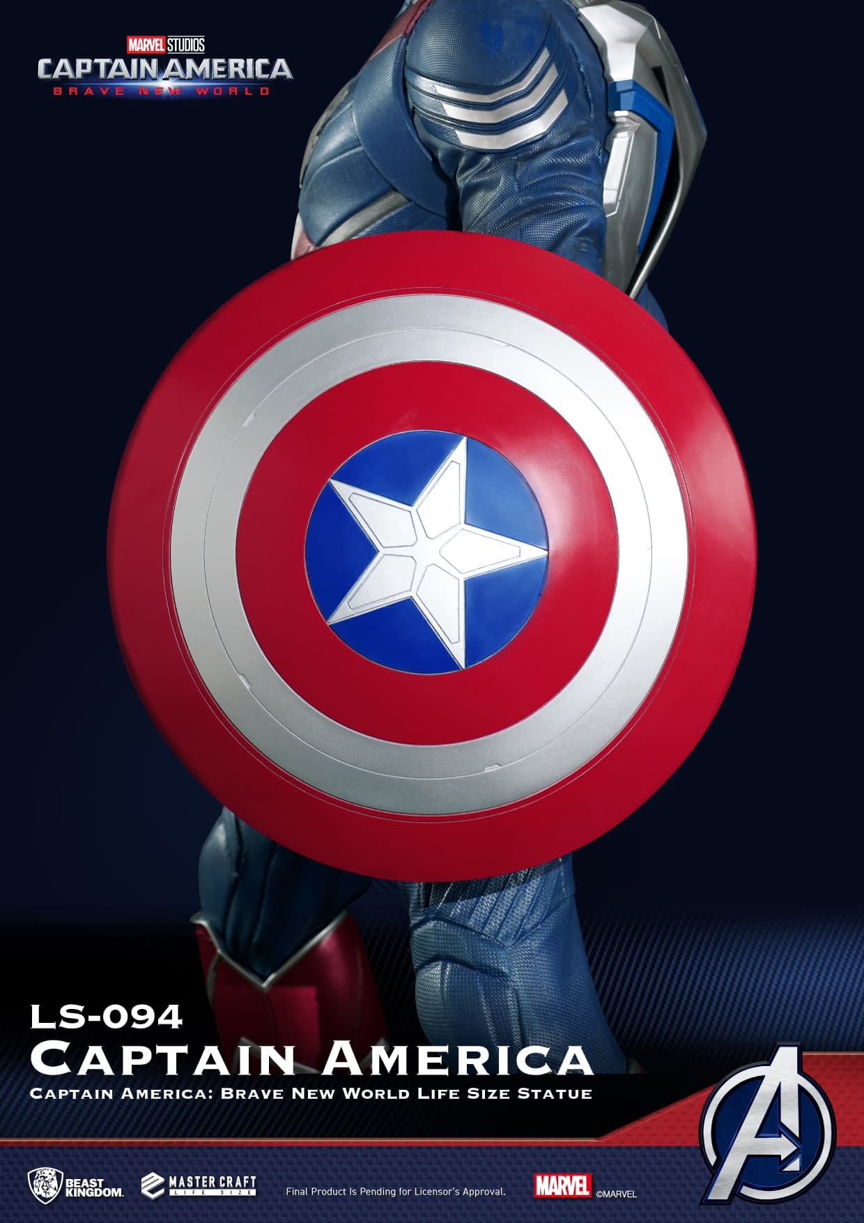 Beast Kingdom Reveals Life-Size Sam Wilson Captain America Statue