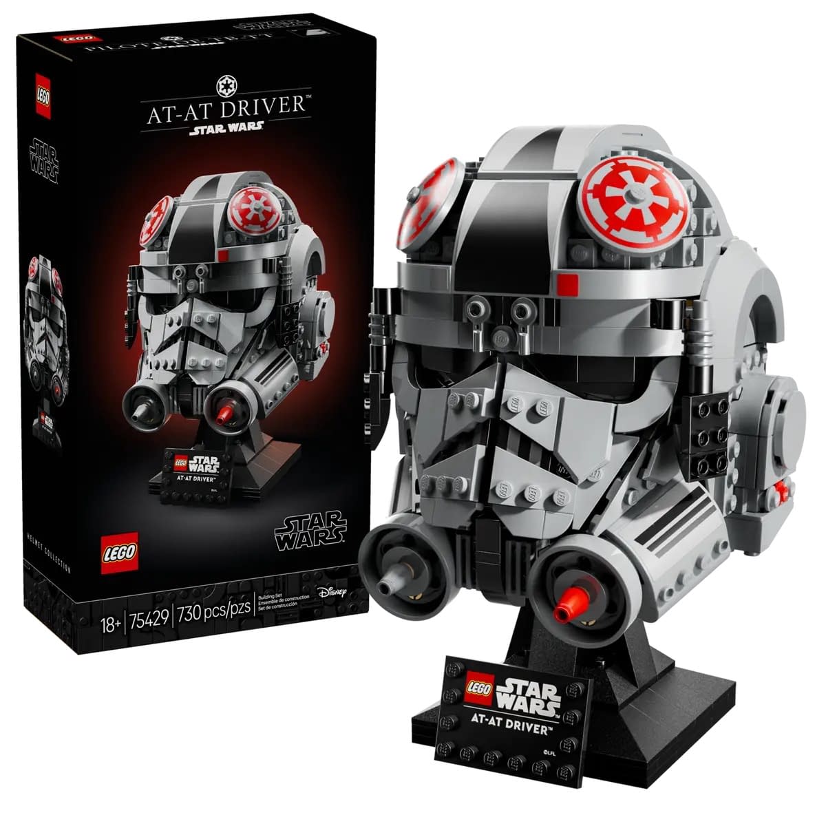 LEGO Announces New Mini Star Wars AT-AT Driver Helmet Set