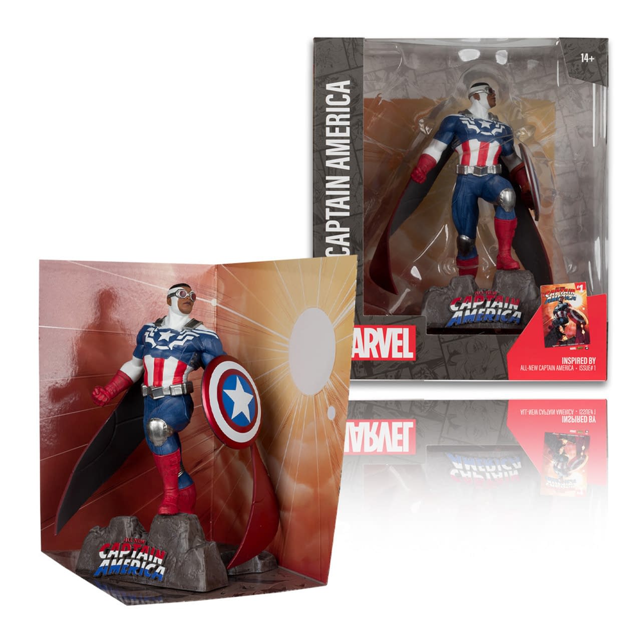 McFarlane Toys Unveils New 1/10 All-New Captain America #1 Statue 
