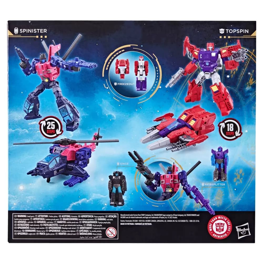 Hasbro Debuts New Transformers Topspin vs. Spinister 2-Pack 