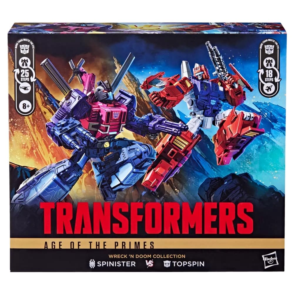 Hasbro Debuts New Transformers Topspin vs. Spinister 2-Pack 