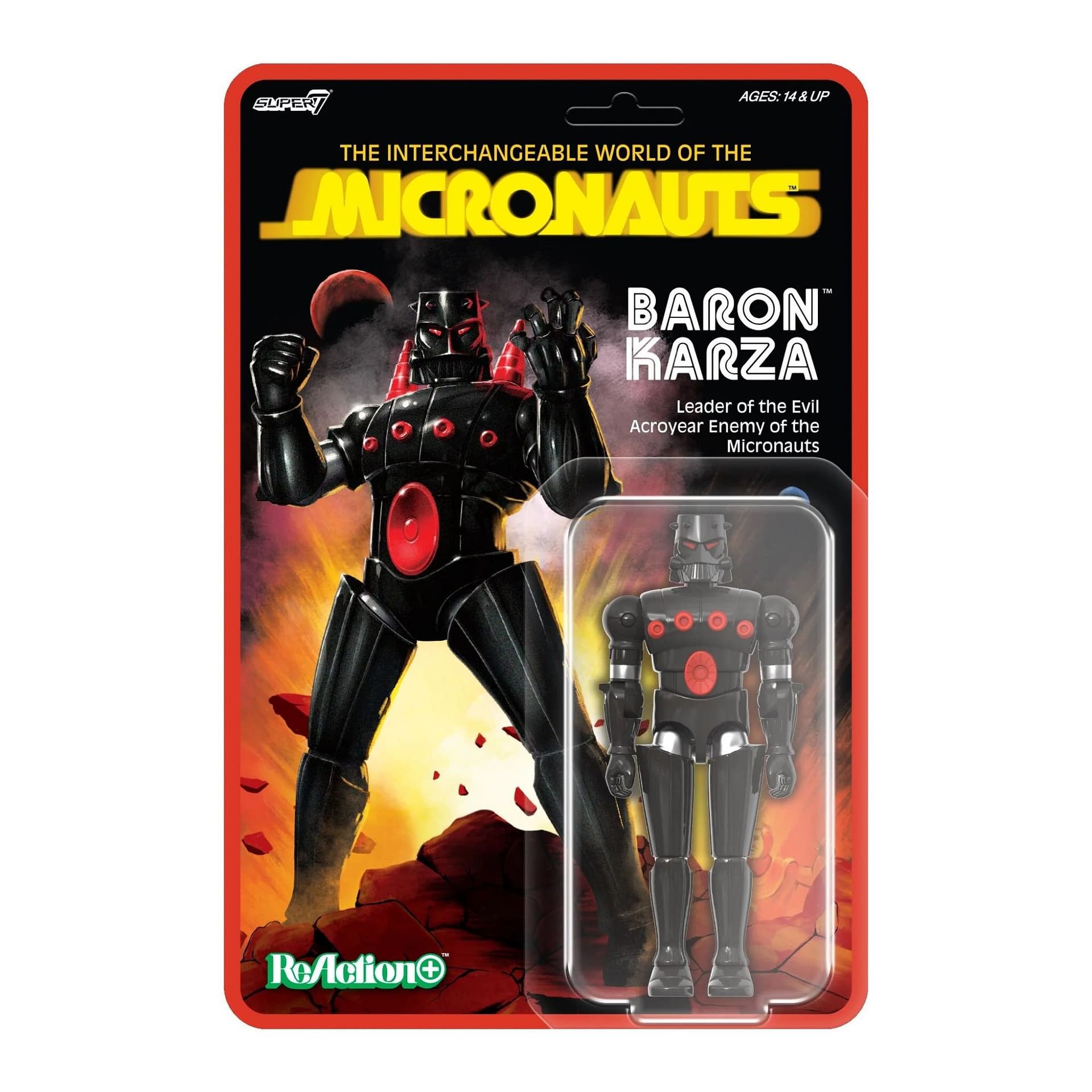 Evil Rises as Super7 Unveils New Baron Karza Microauts ReAction Figure