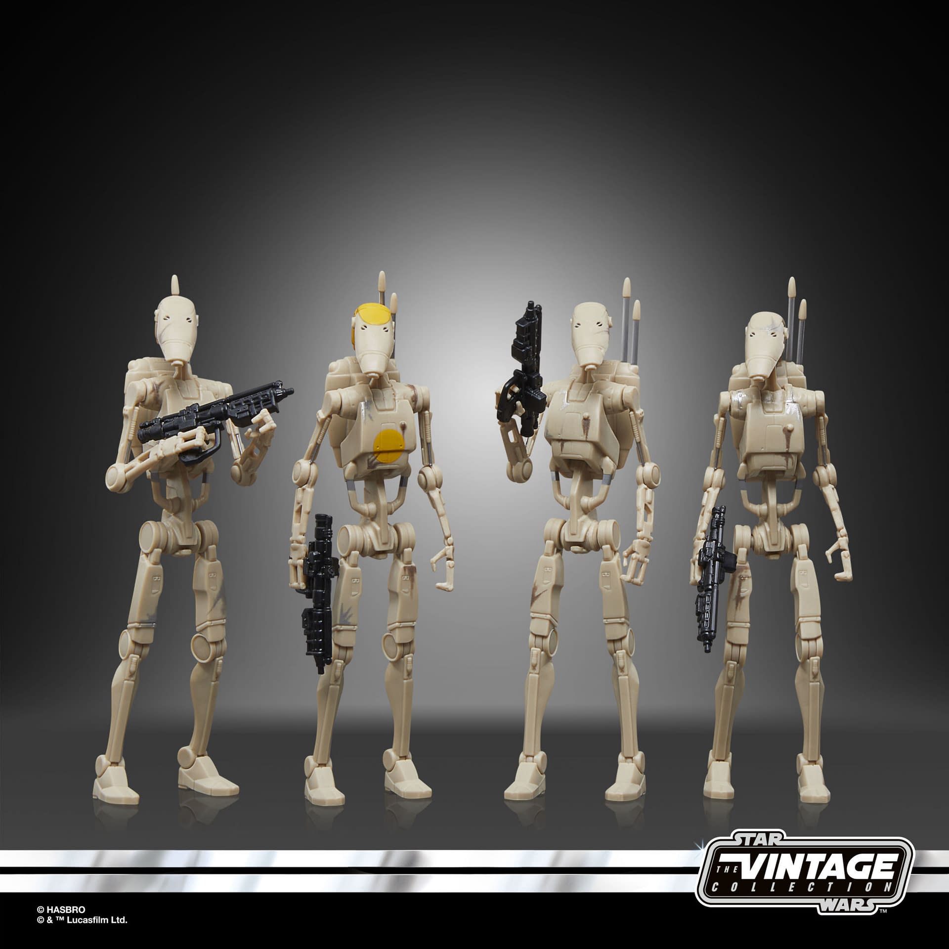 Star Wars: The Vintage Collection Battle Droid 4-Pack Coming Soon 
