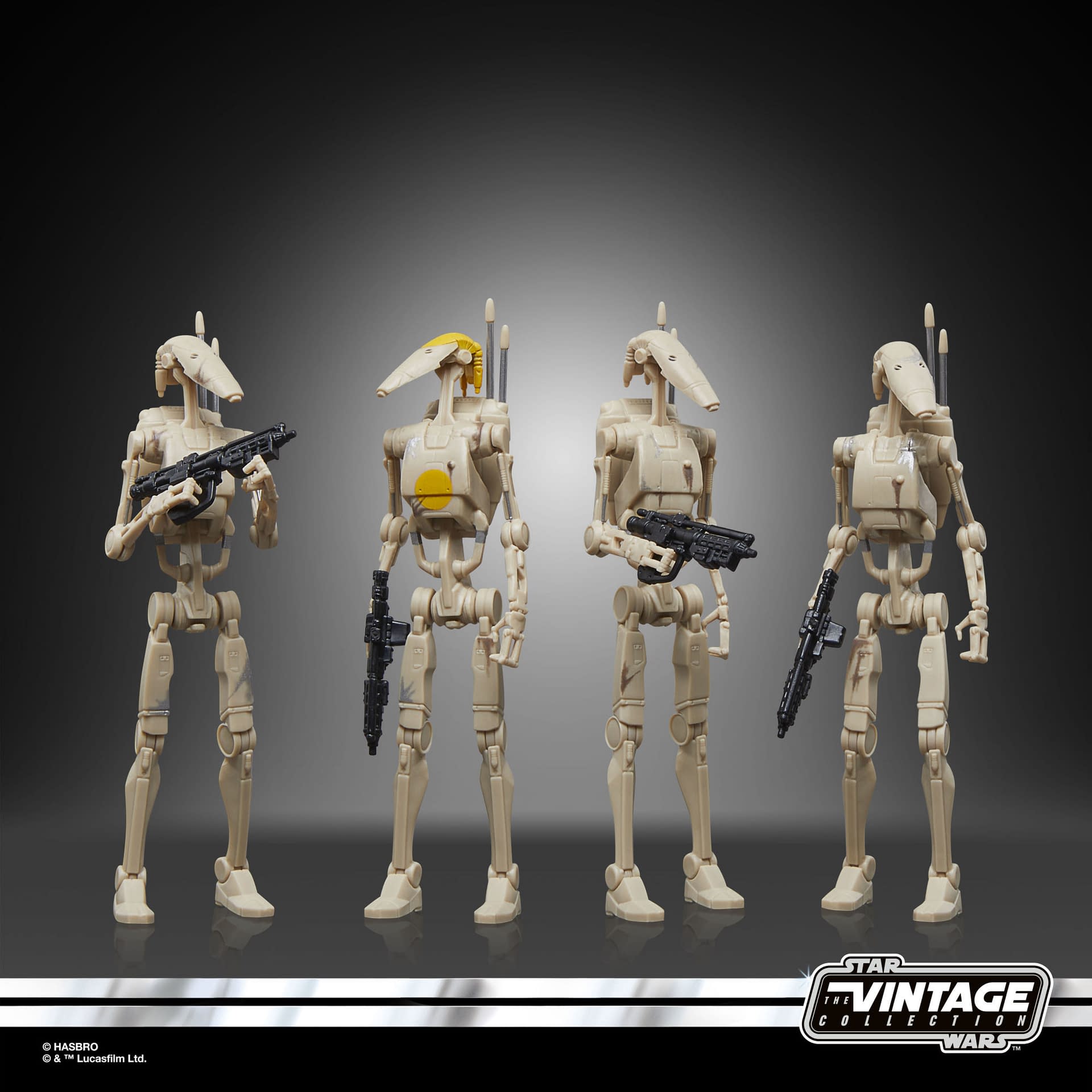 Star Wars: The Vintage Collection Battle Droid 4-Pack Coming Soon 