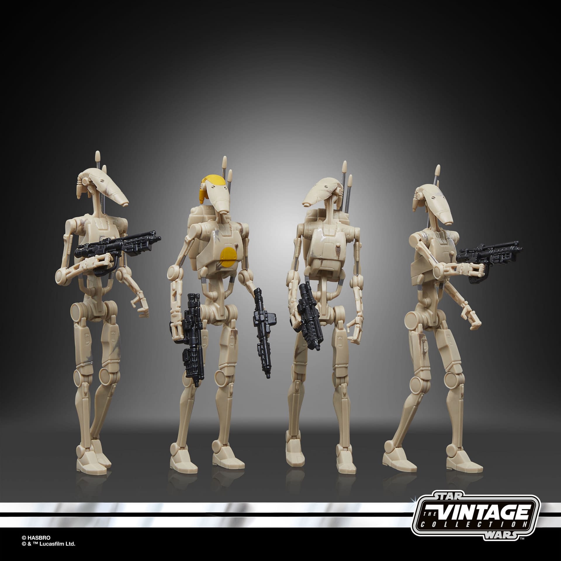 Star Wars: The Vintage Collection Battle Droid 4-Pack Coming Soon 