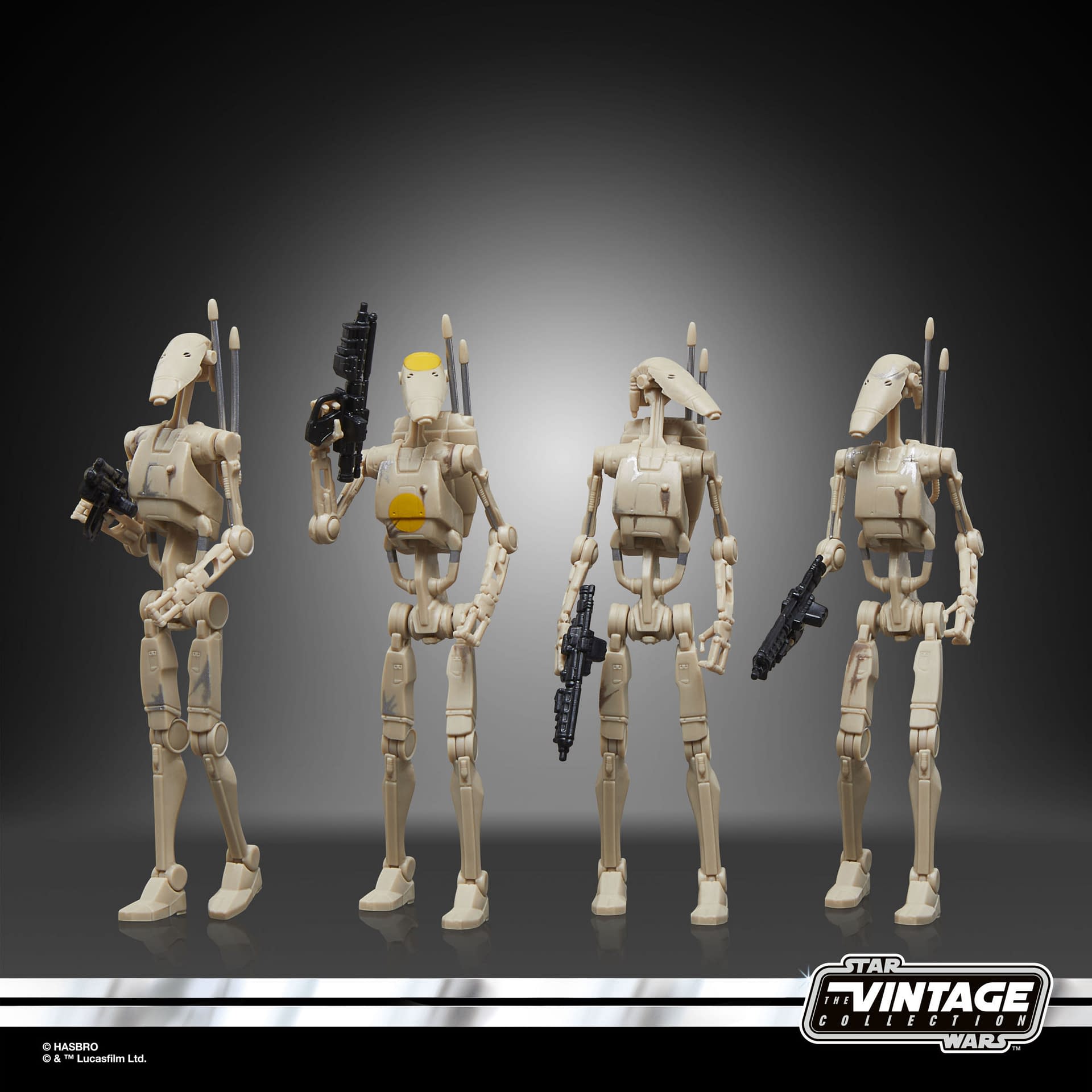 Star Wars: The Vintage Collection Battle Droid 4-Pack Coming Soon 