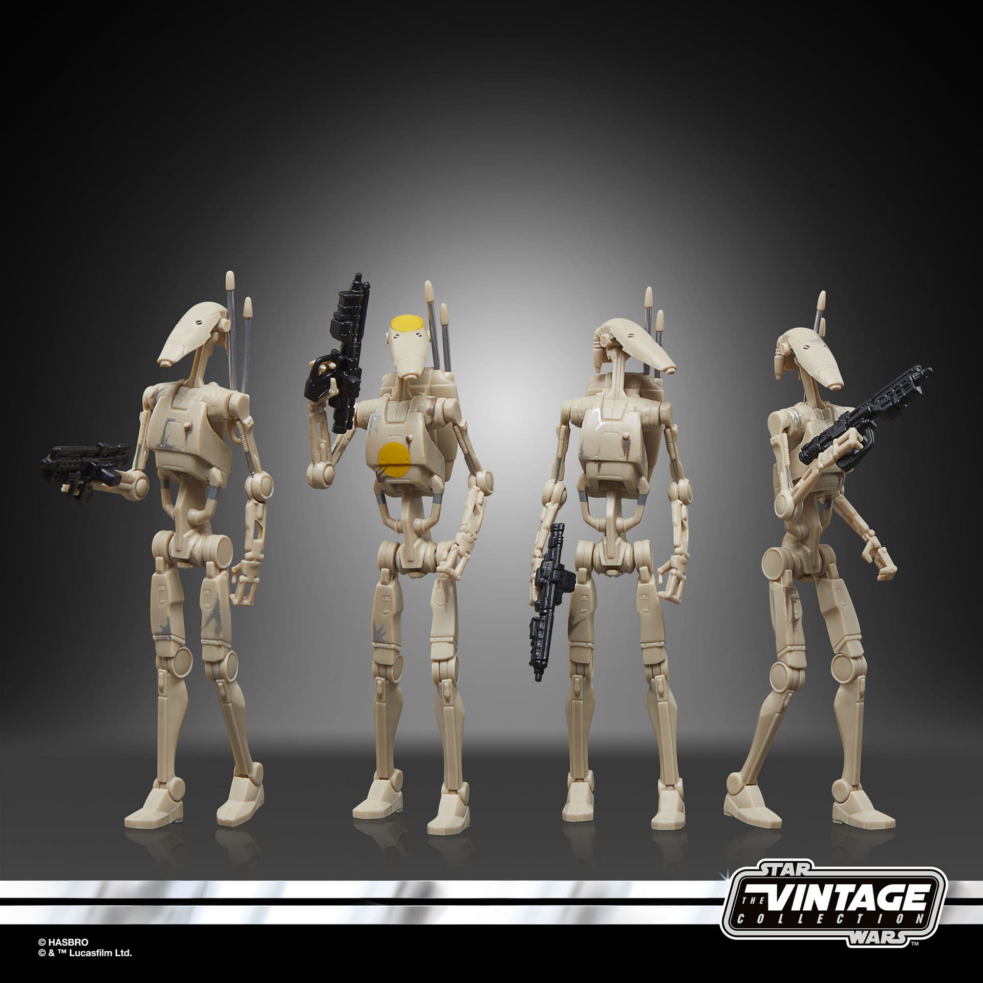 Star Wars: The Vintage Collection Battle Droid 4-Pack Coming Soon 