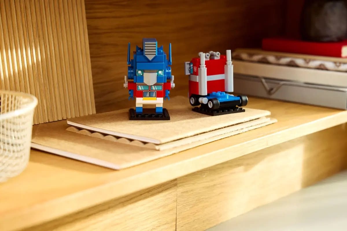 Roll Out with LEGO's New Transformers Optimus Prime Brick Headz