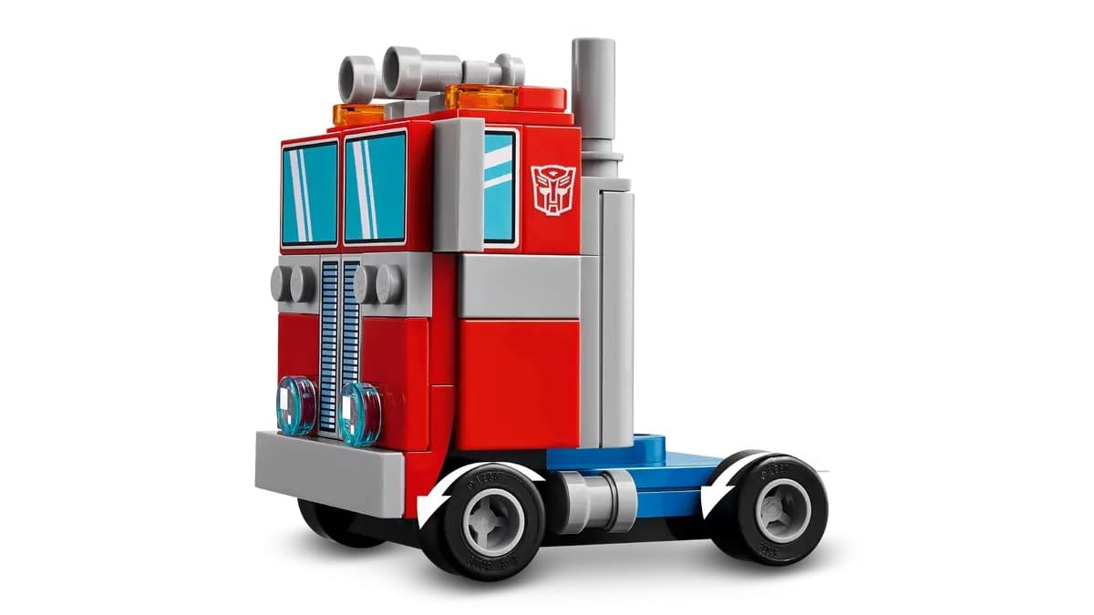 Roll Out with LEGO's New Transformers Optimus Prime Brick Headz