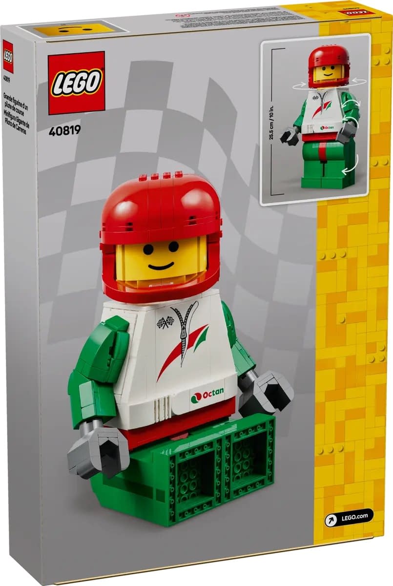 Go Big and Get First with New Up-Scale LEGO Racing Driver Minifigure