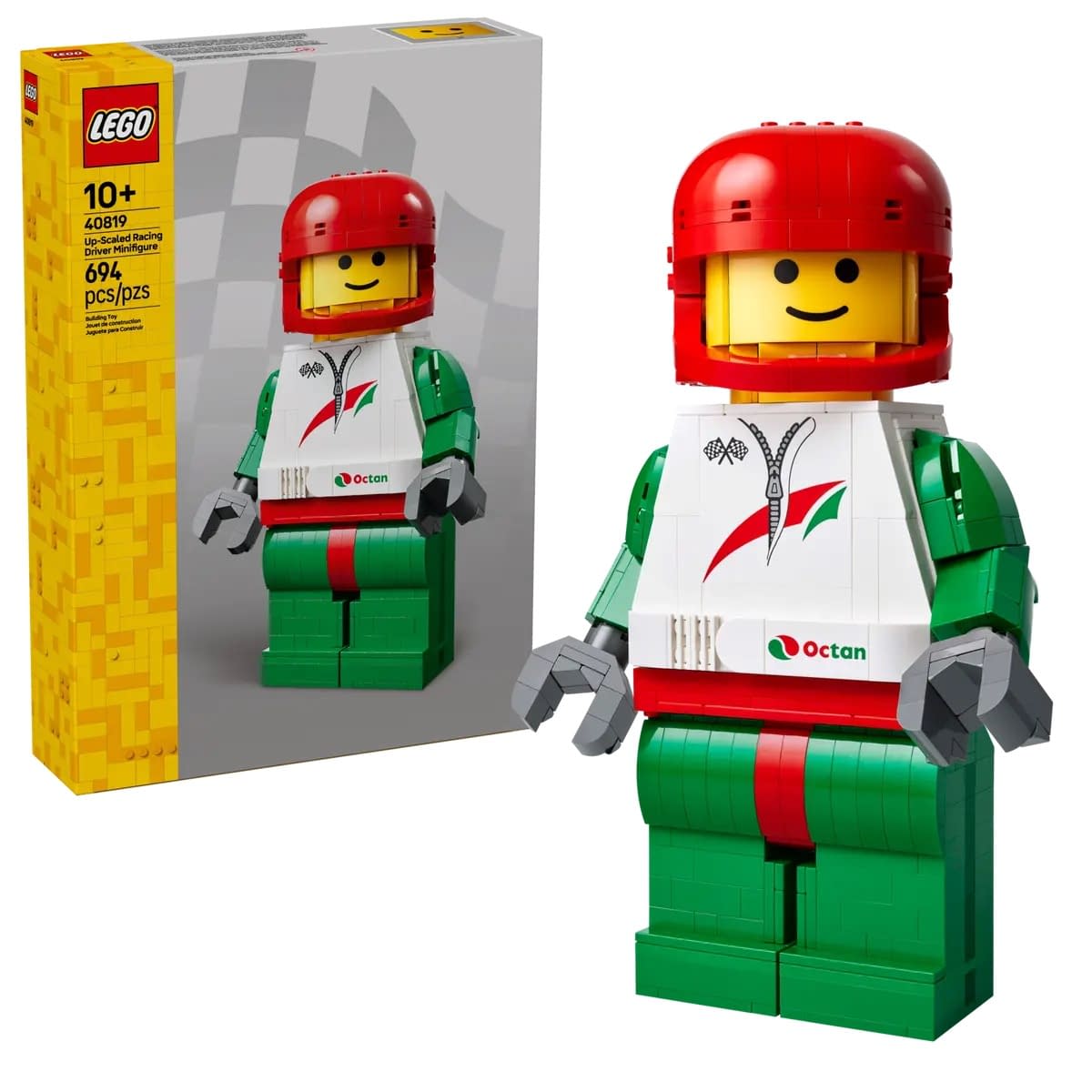 Go Big and Get First with New Up-Scale LEGO Racing Driver Minifigure