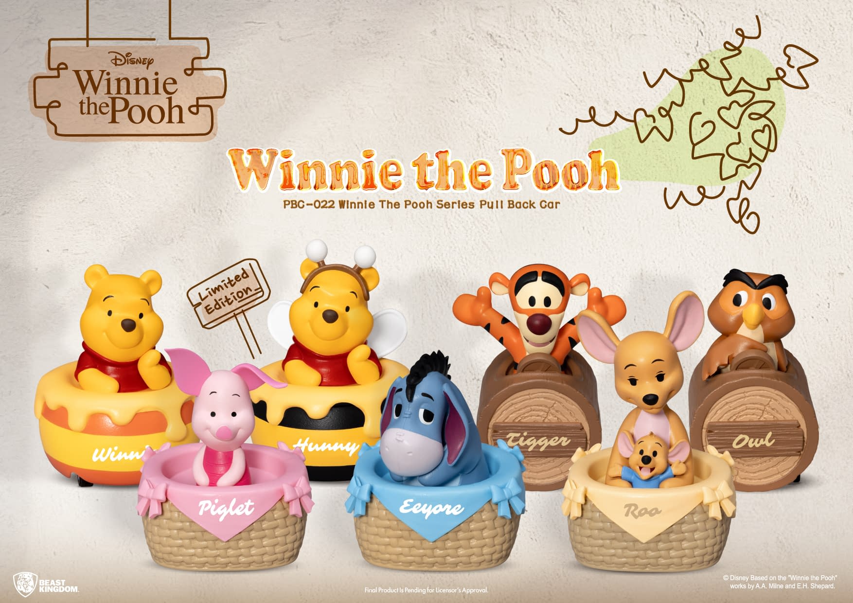 Race for the Hunny with Beast Kingdom's New Winnie the Pooh Cars