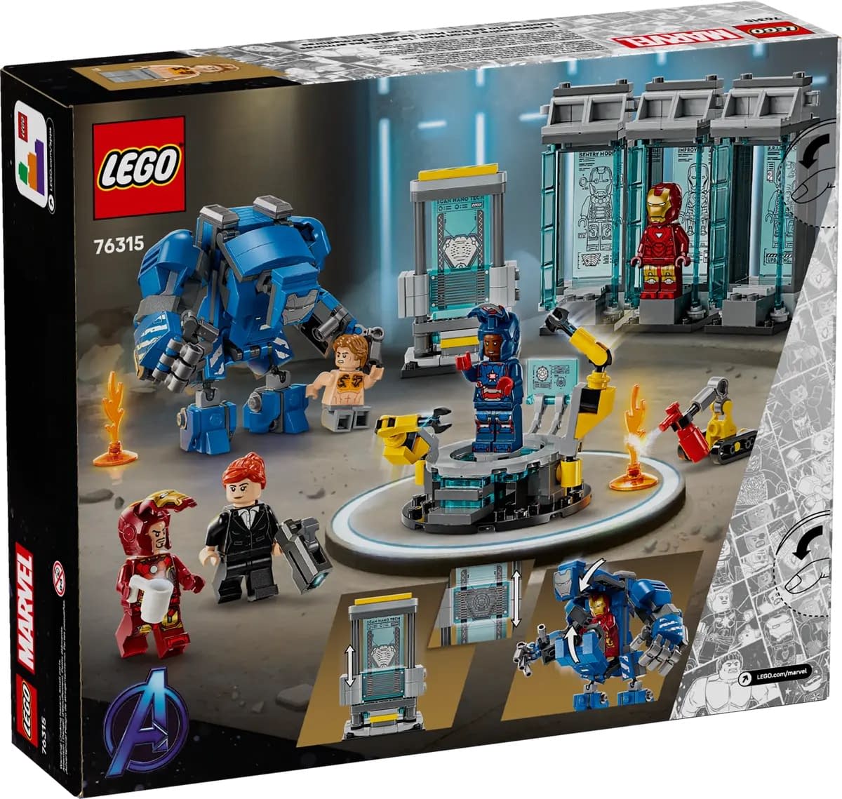 LEGO Reveals New Iron Man 3 Laboratory: Hall of Armor Set