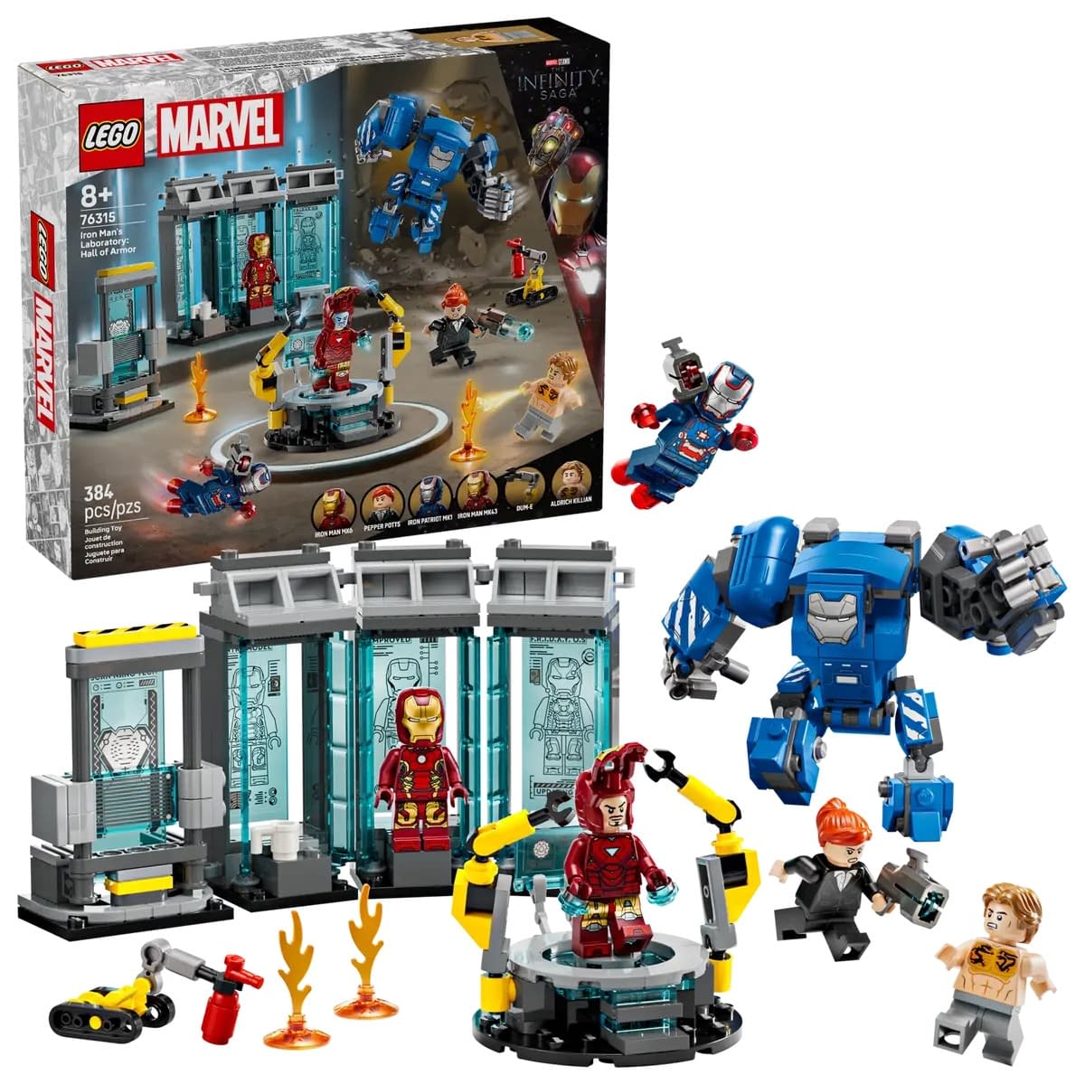 LEGO Reveals New Iron Man 3 Laboratory: Hall of Armor Set