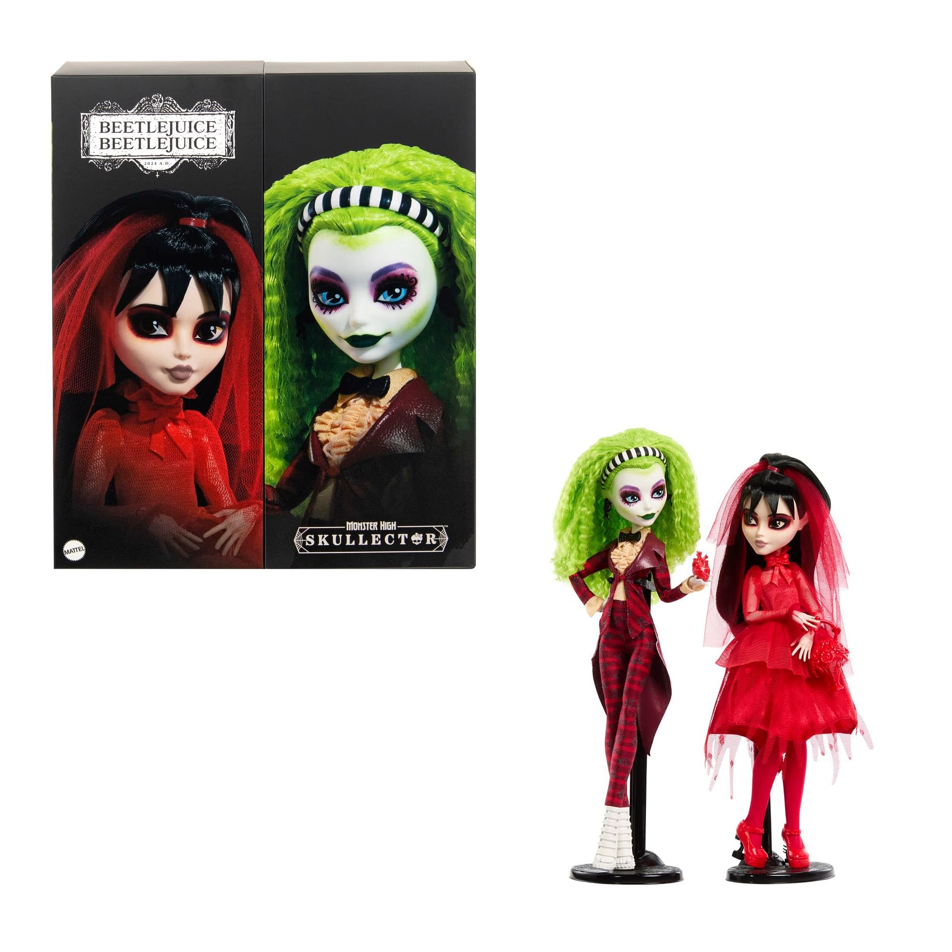 Mattel Unveils New Monster High Beetlejuice Beetlejuice Doll 2-Pack