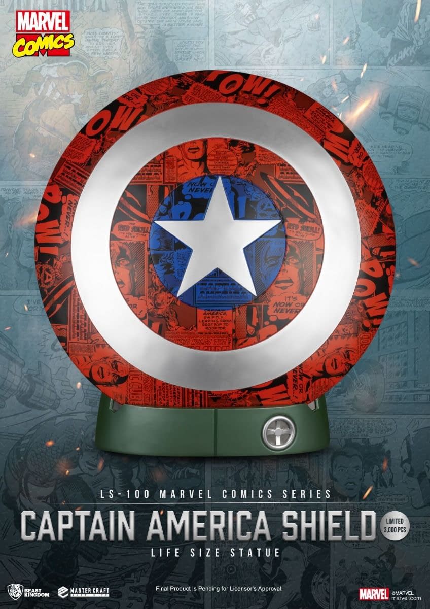 Marvel Comics Captain America 1:1 Shield Revealed by Beast Kingdom 