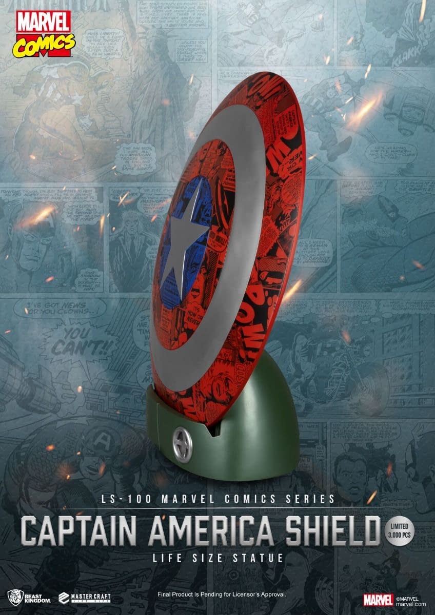 Marvel Comics Captain America 1:1 Shield Revealed by Beast Kingdom 
