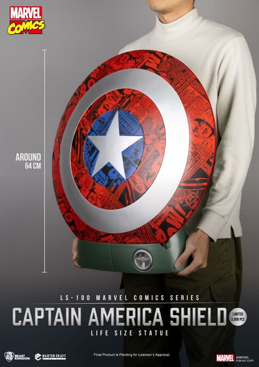 Marvel Comics Captain America 1:1 Shield Revealed by Beast Kingdom 