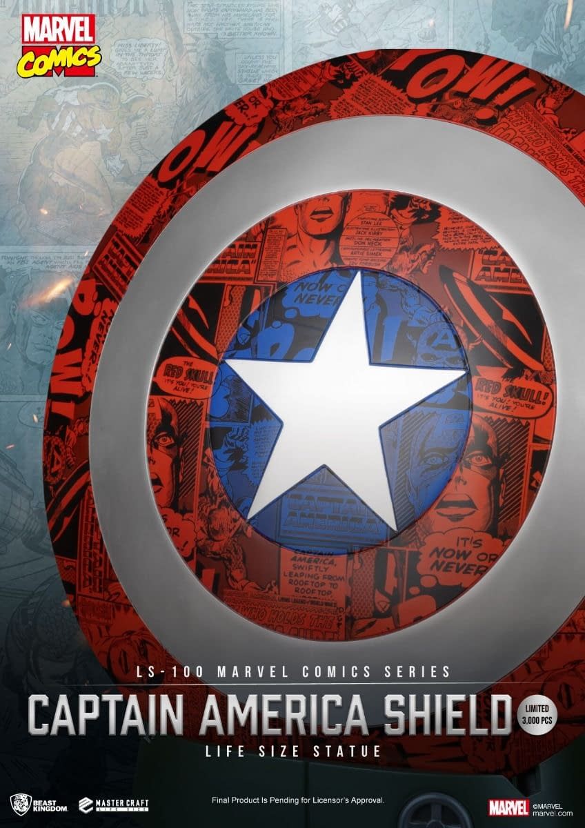 Marvel Comics Captain America 1:1 Shield Revealed by Beast Kingdom 