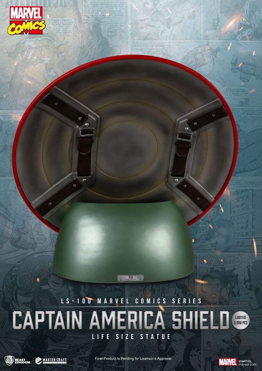 Marvel Comics Captain America 1:1 Shield Revealed by Beast Kingdom 