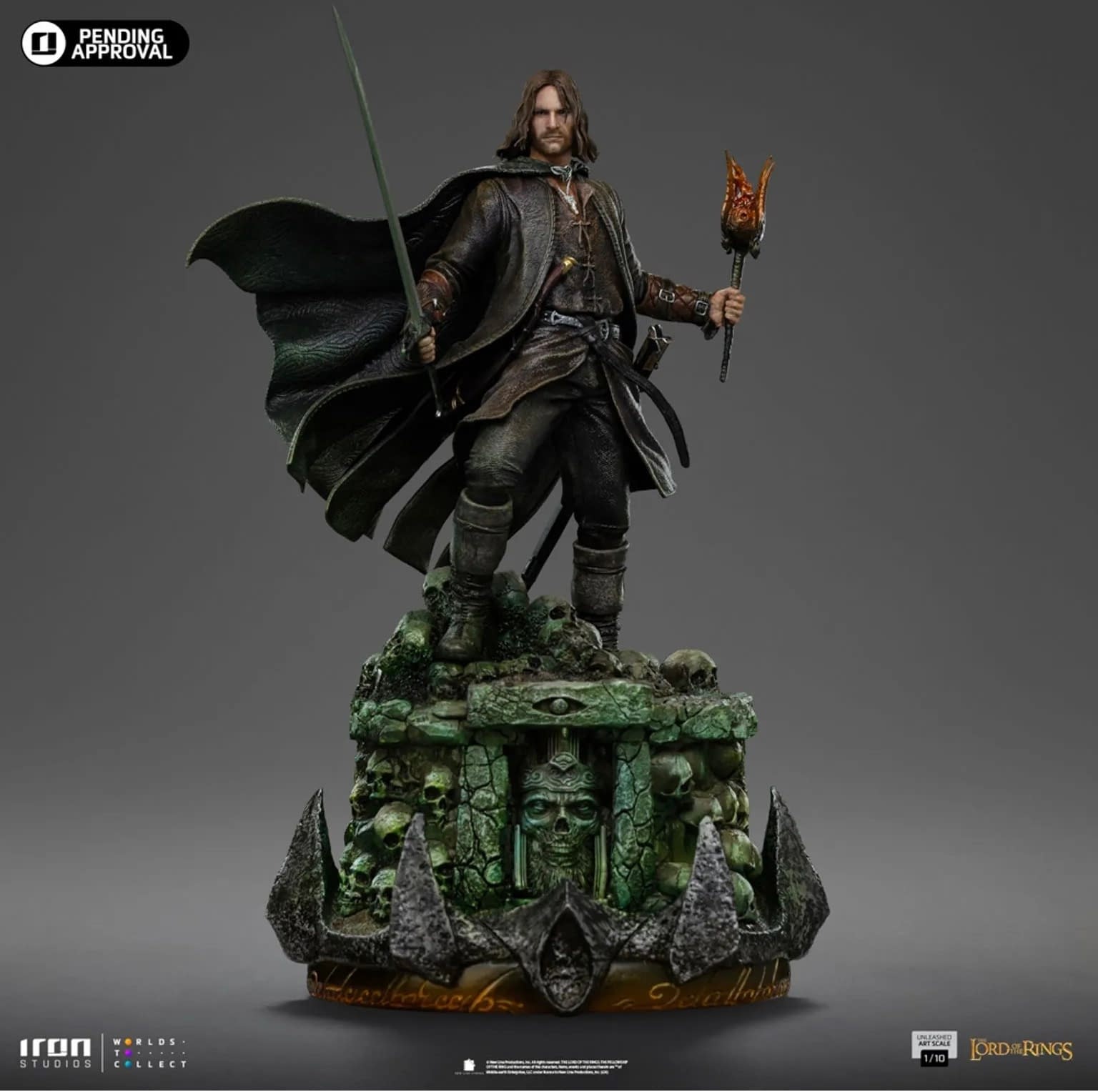 Aragorn is Unleashed with New Lord of the Rings Iron Studios Statue 