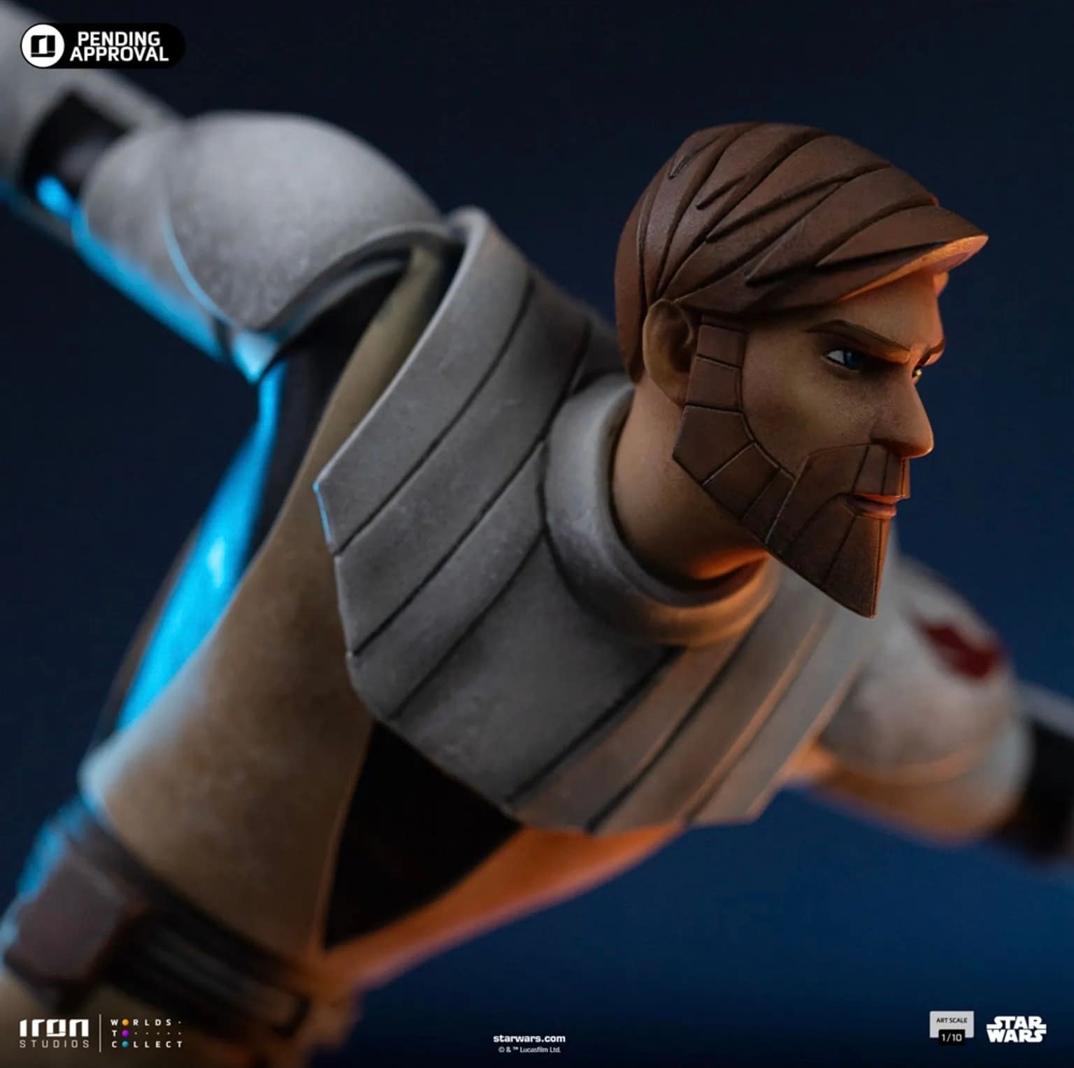 New Star Wars: The Clone Wars Obi-Wan Statue Arrives from Iron Studios
