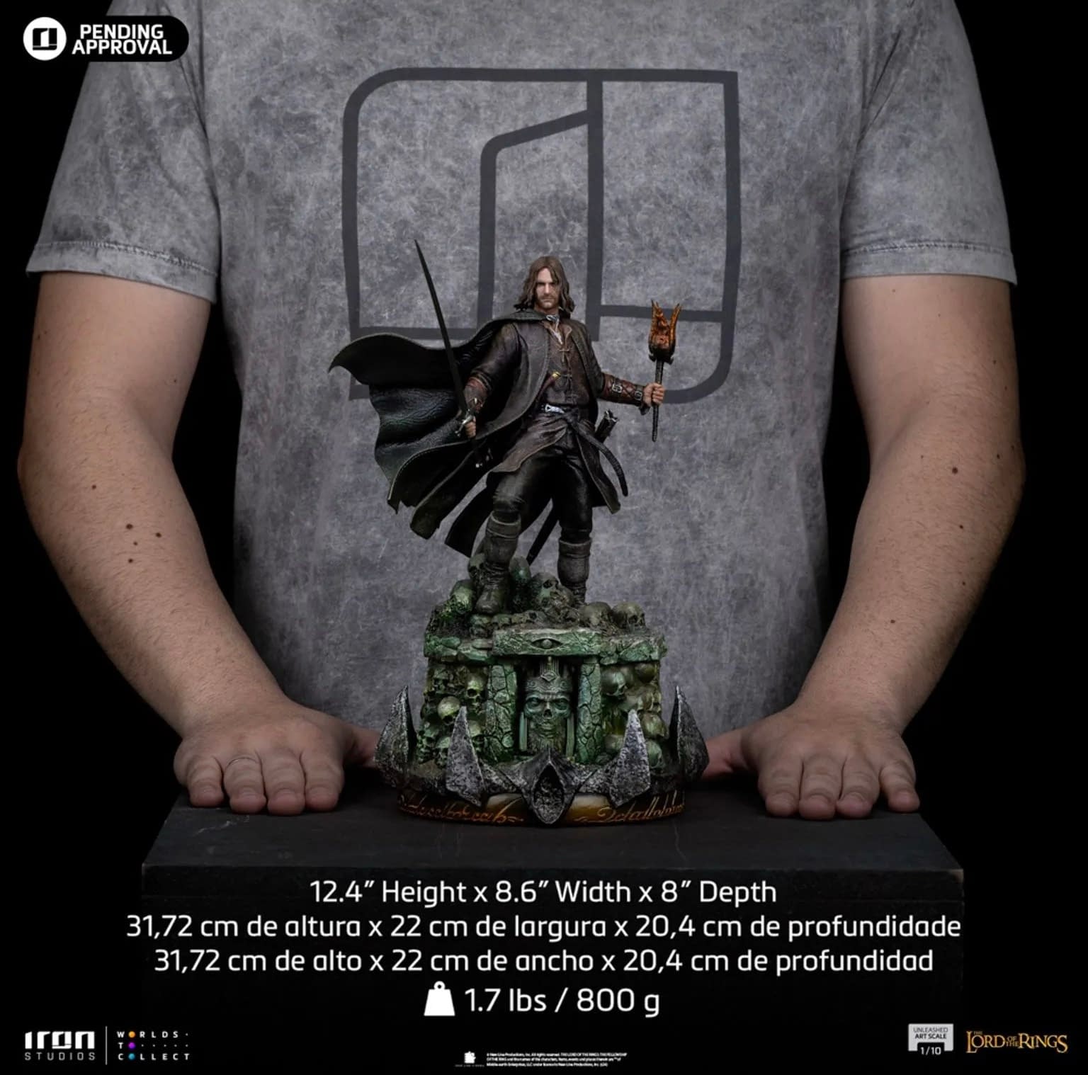 Aragorn is Unleashed with New Lord of the Rings Iron Studios Statue 