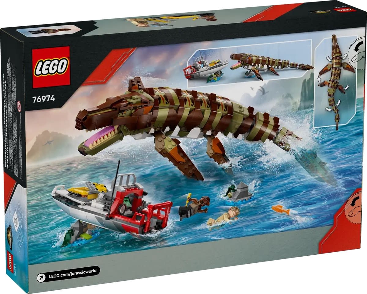 New LEGO Jurassic World Rebirth Brick-Built Mosasaurus Arrives