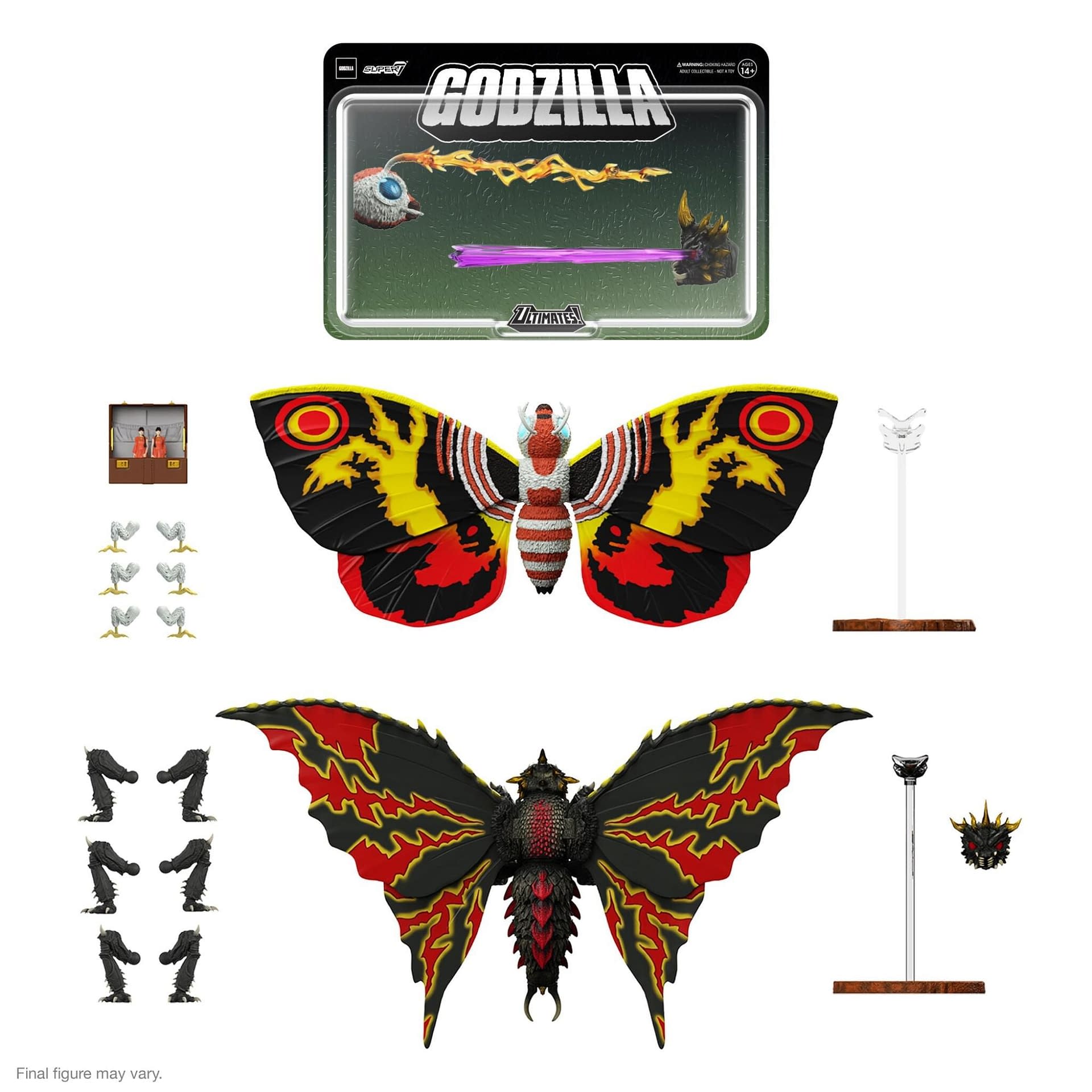 Super7 Builds Up Their Toho Godzilla Ultimates! Collection with Mothra