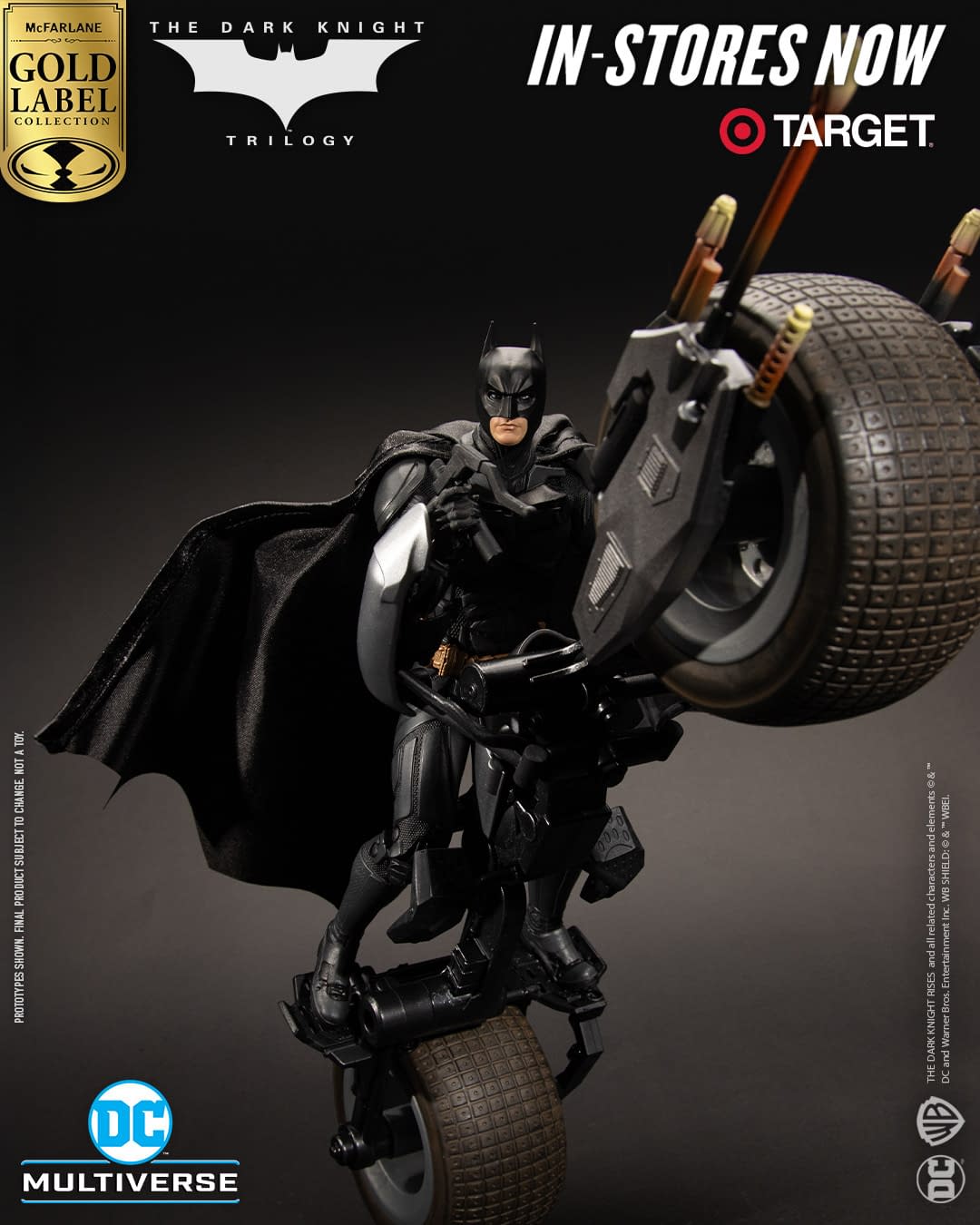 The Dark Knight Rises Batpod and Batman Arrives from McFarlane 