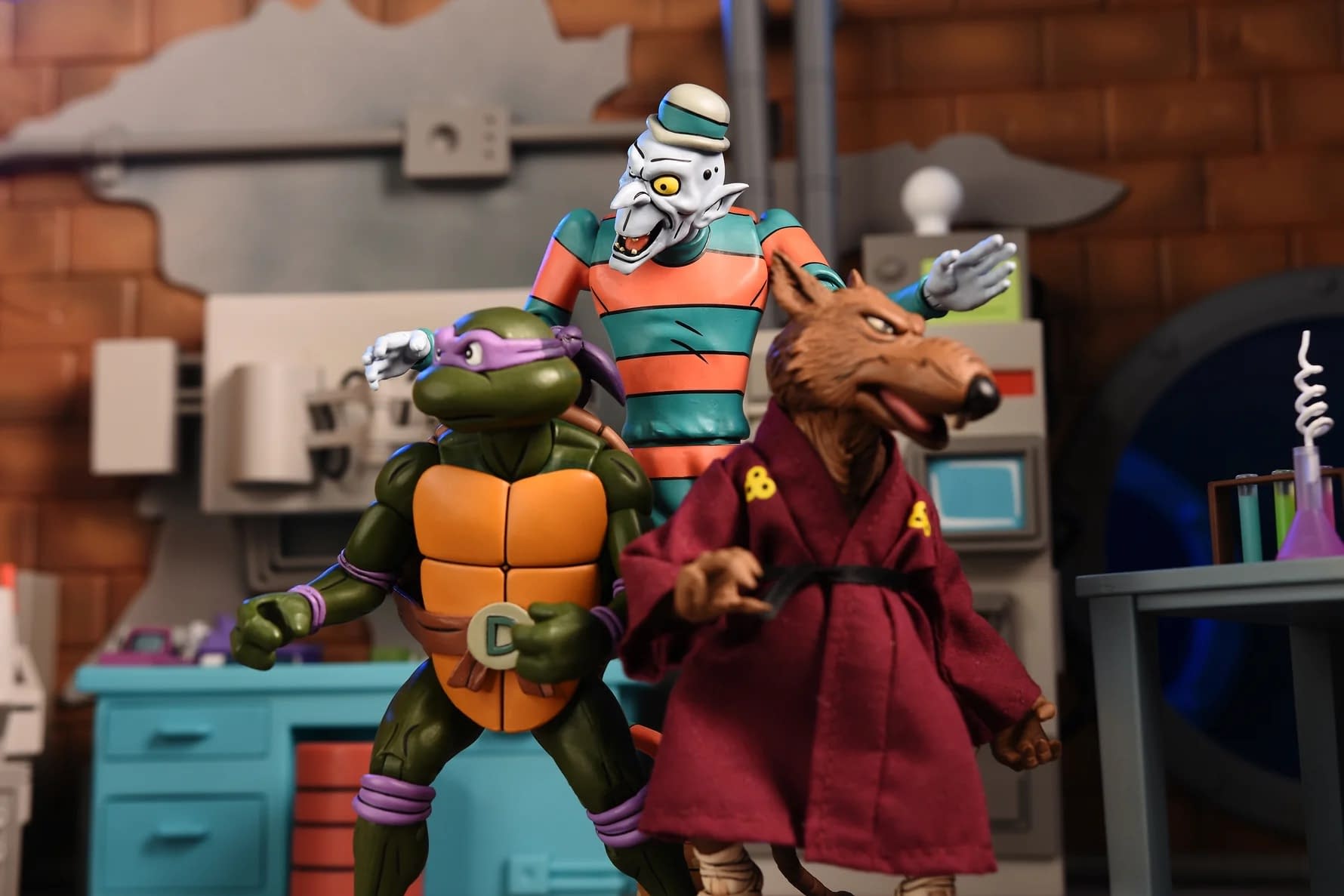 NECA Reveals New TMNT Cartoon Creepy Eddie & Shibano-Sama 2-Pack