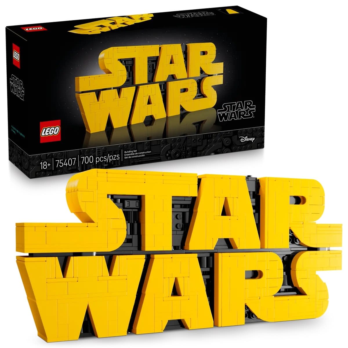 Embrace the Force with LEGO's New Brick-Built Star Wars Logo