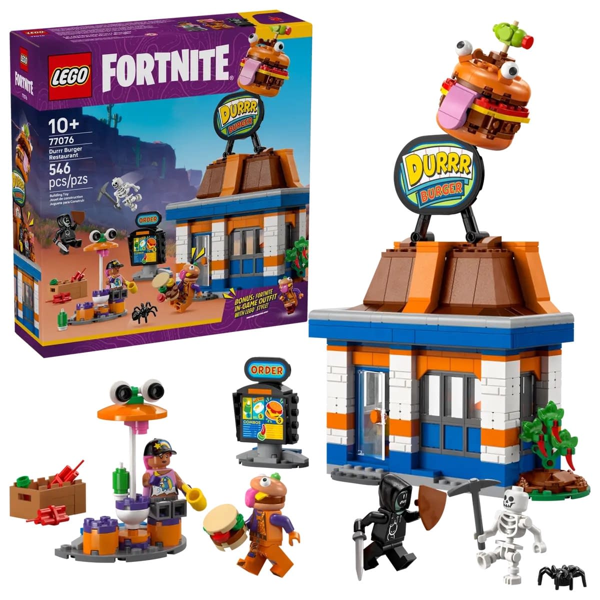 LEGO Has a Bite at Fortnite's Door Burger Restaurant with New Set 