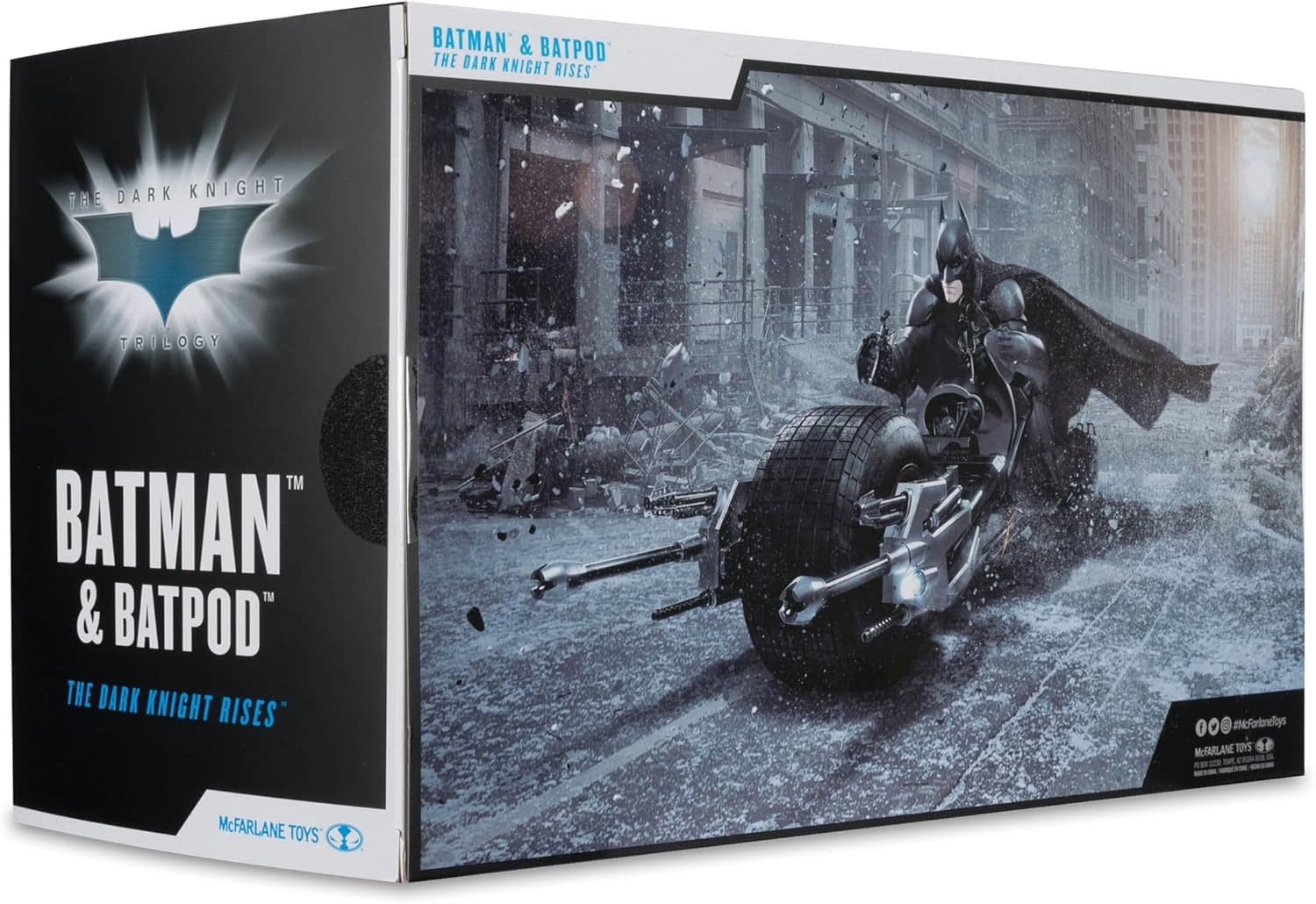 The Dark Knight Rises Batpod and Batman Arrives from McFarlane 