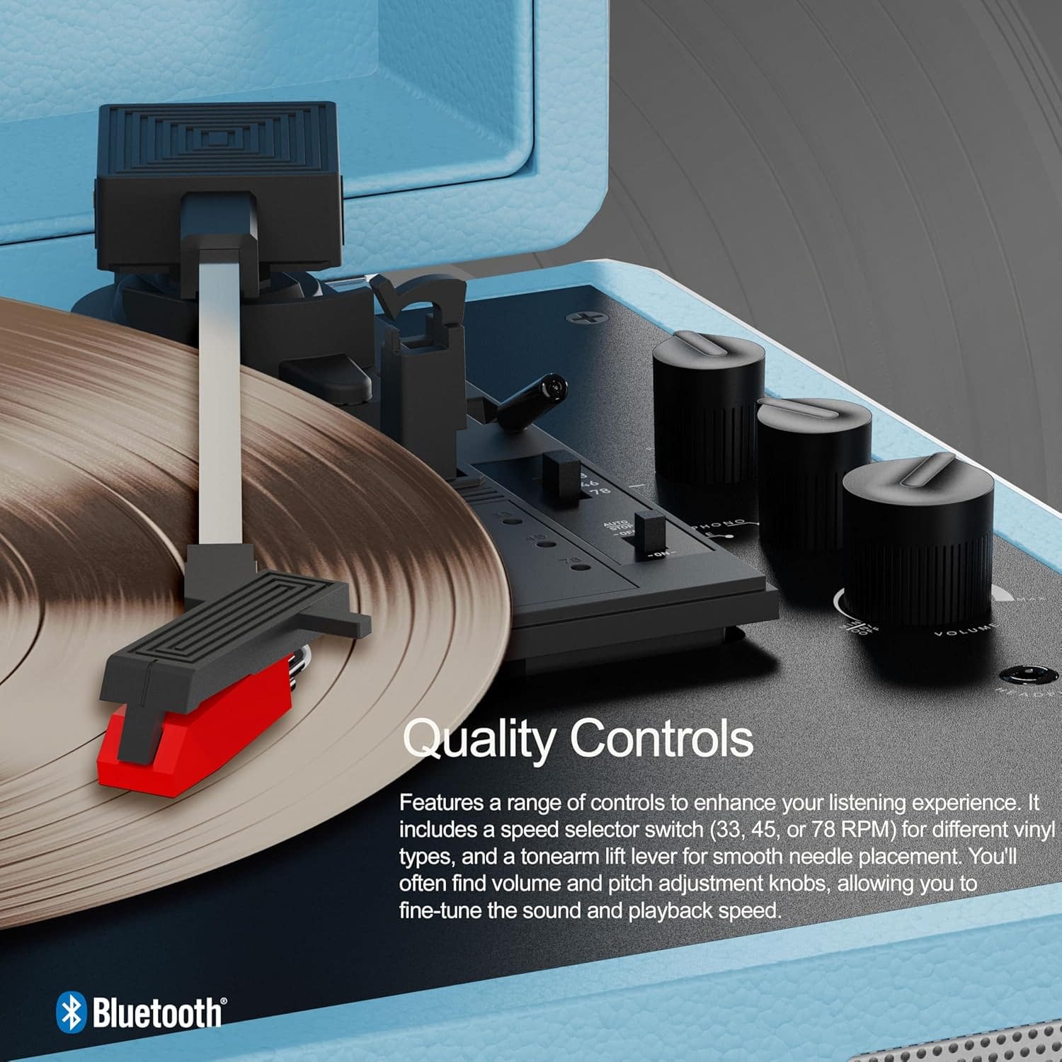MIXX Revival 65 Vinyl Record Player Keeps Music History Alive 