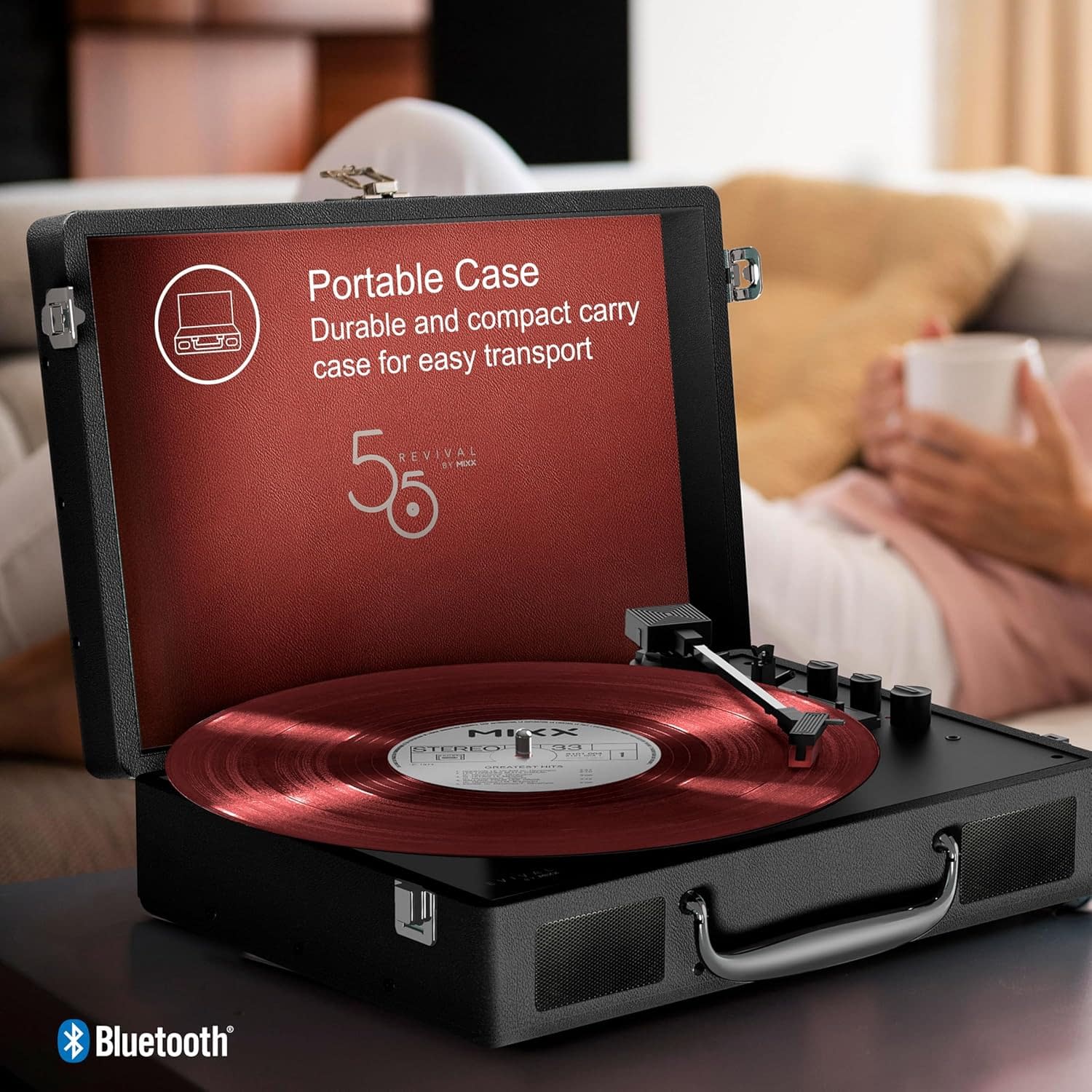 MIXX Revival 65 Vinyl Record Player Keeps Music History Alive 