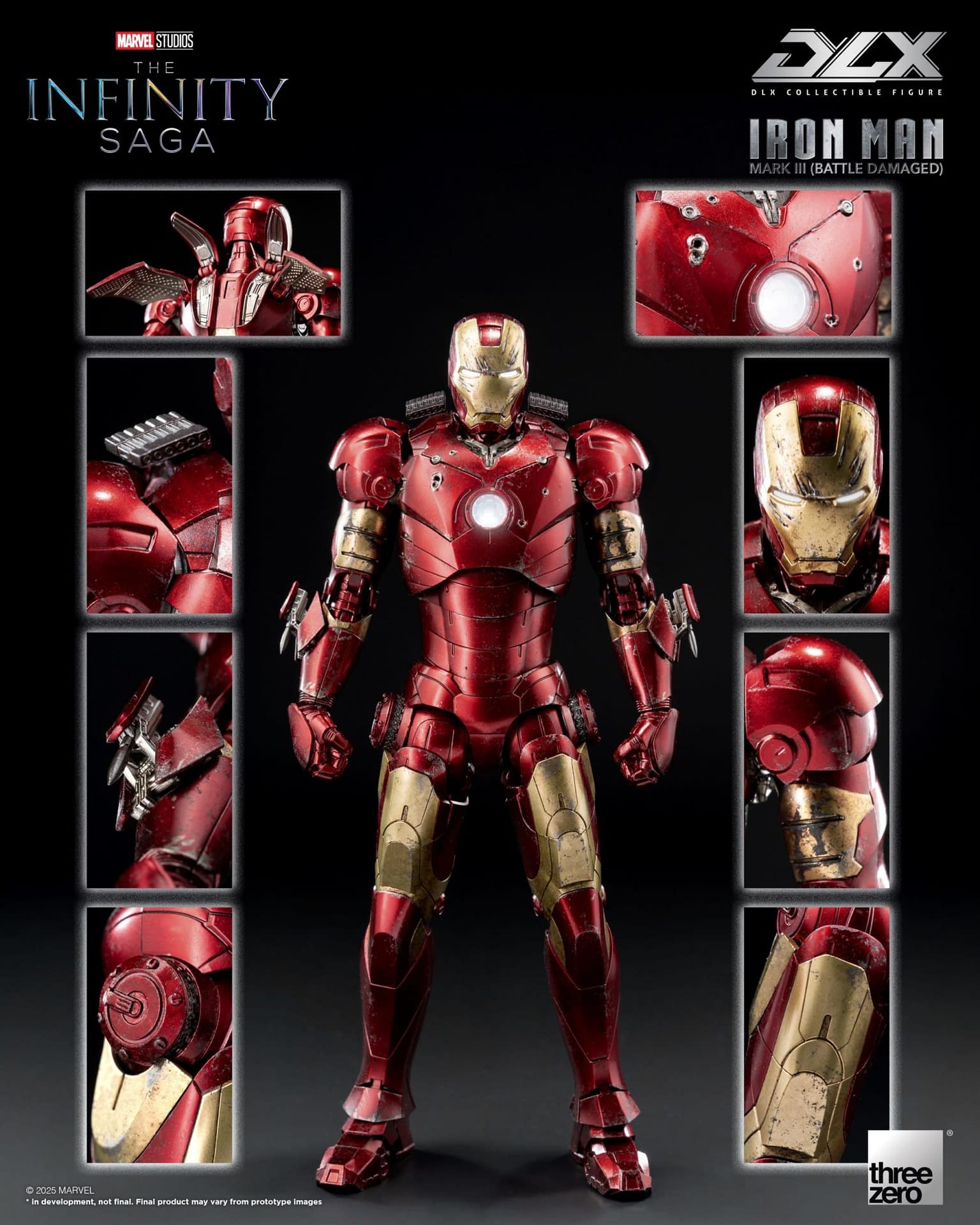 Battle Damaged Iron Man Mark 3 Figure Coming Soon from threezero