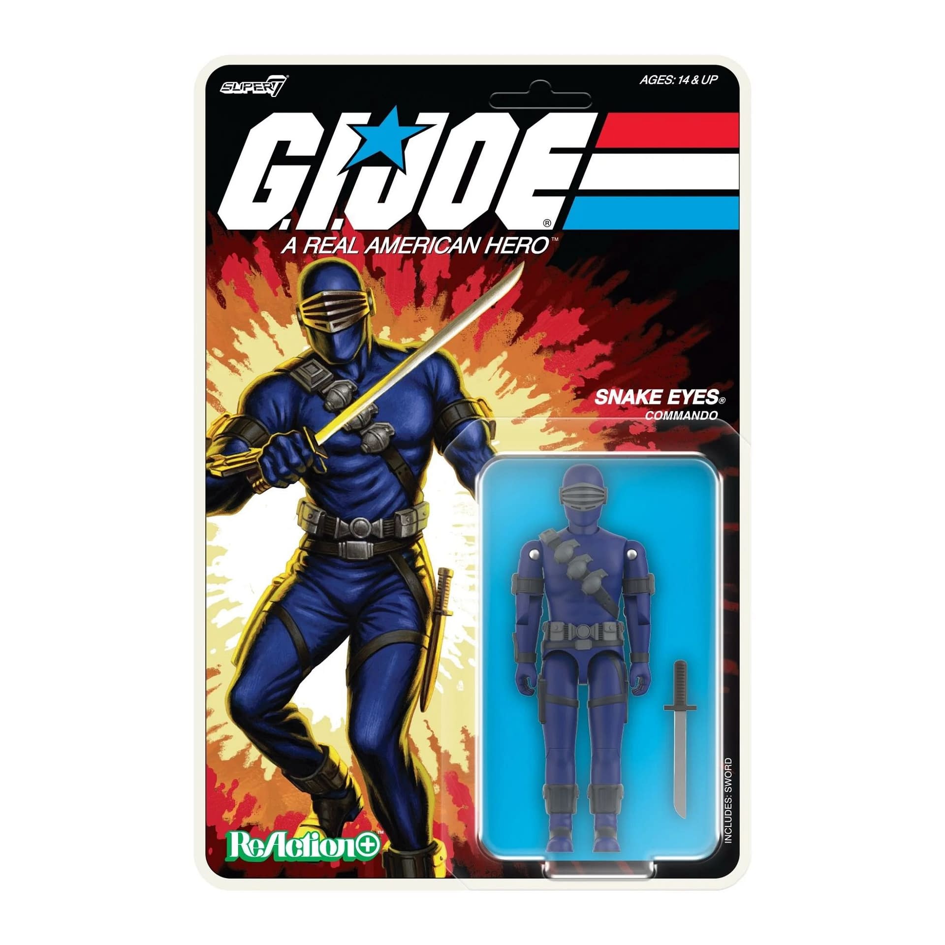 Cartoon G.I. Joe Snake Eyes Joins Super7's ReAction+ O-Ring Wave 