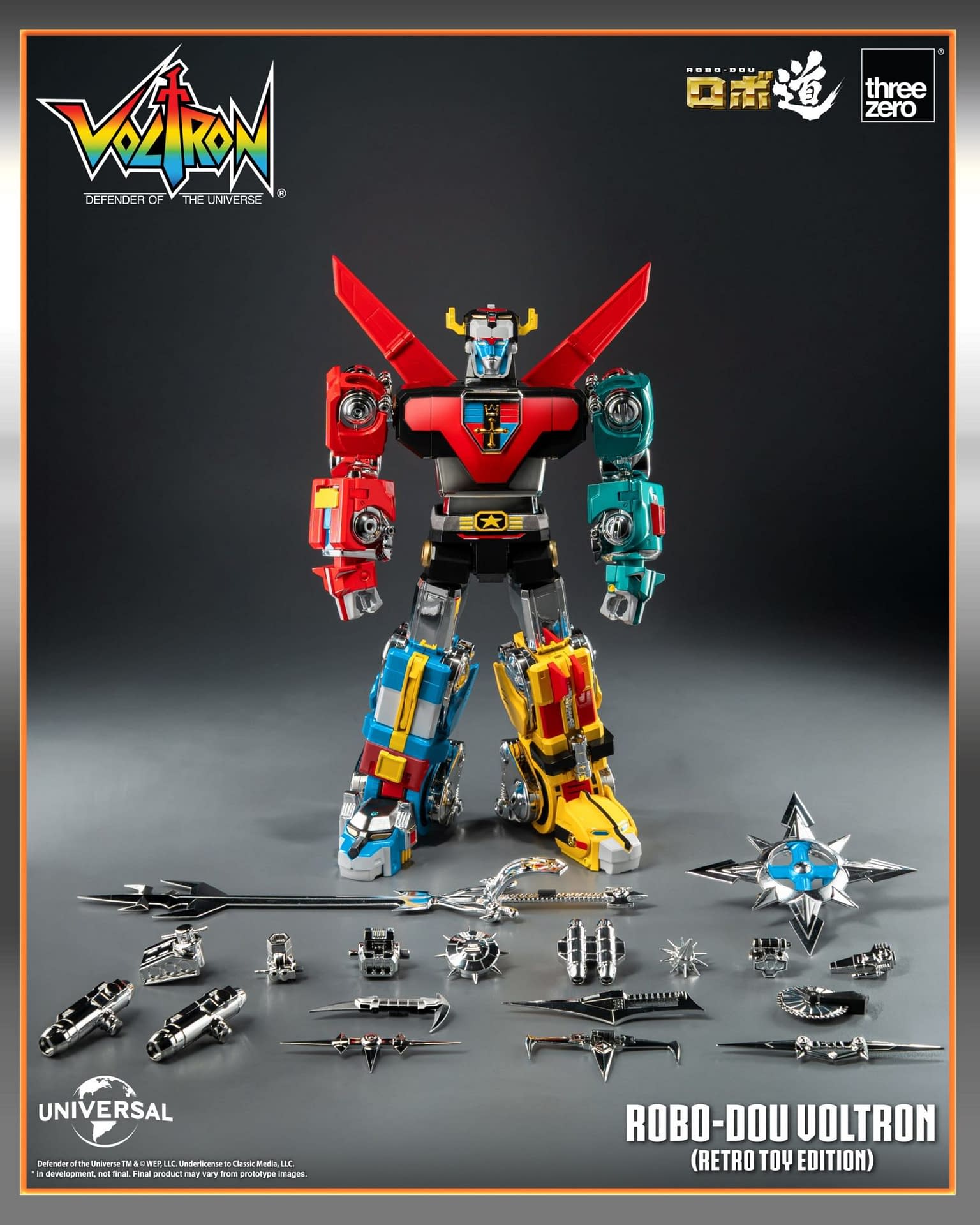 Voltron: Defender of the Universe (Retro Toy Edition) Hits Threezero 