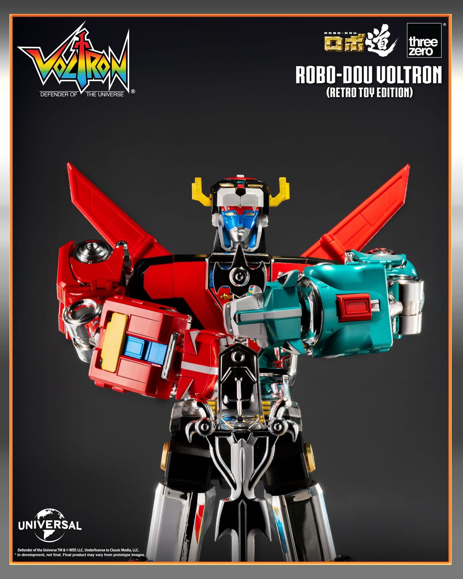 Voltron: Defender of the Universe (Retro Toy Edition) Hits Threezero 