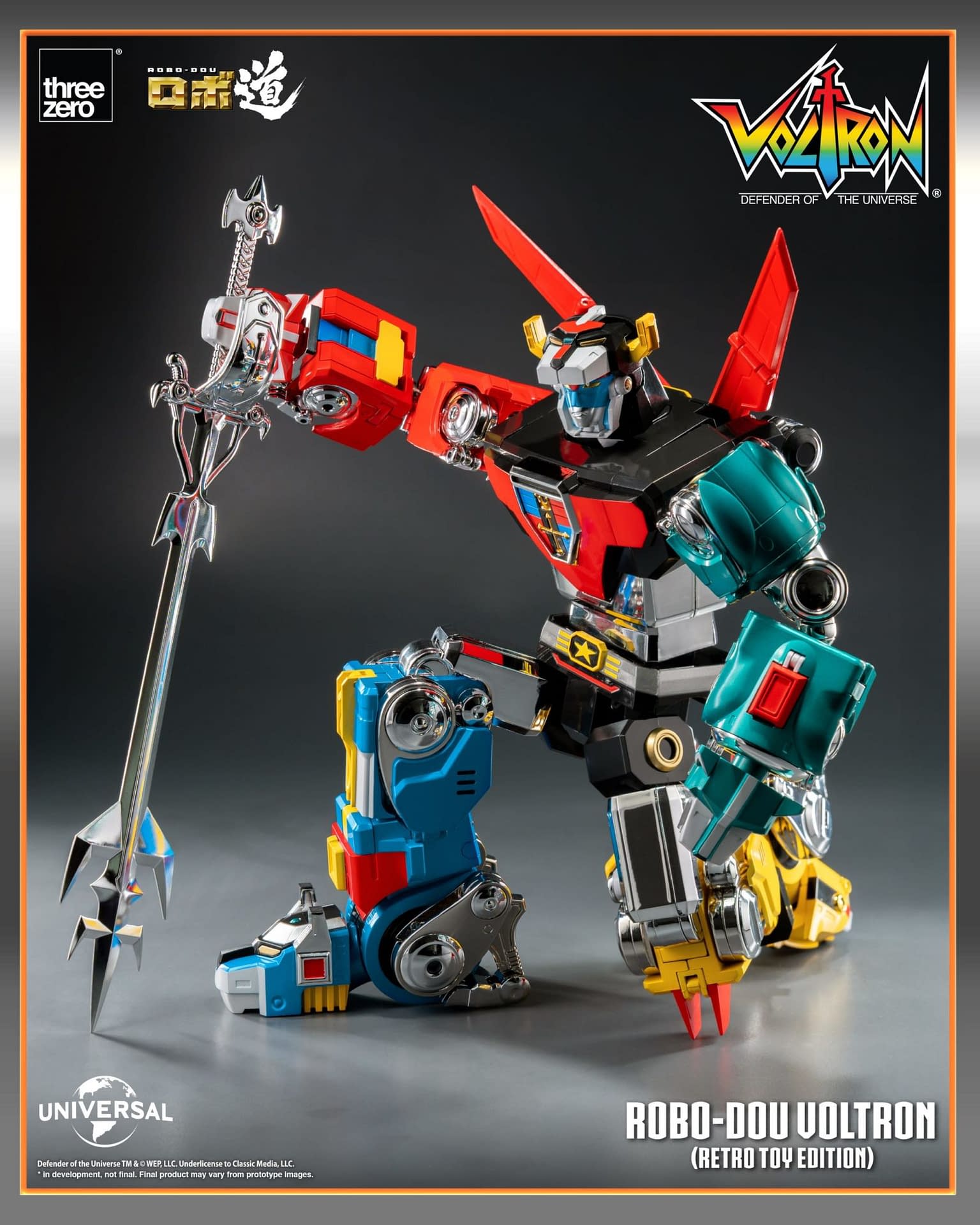 Voltron: Defender of the Universe (Retro Toy Edition) Hits Threezero 