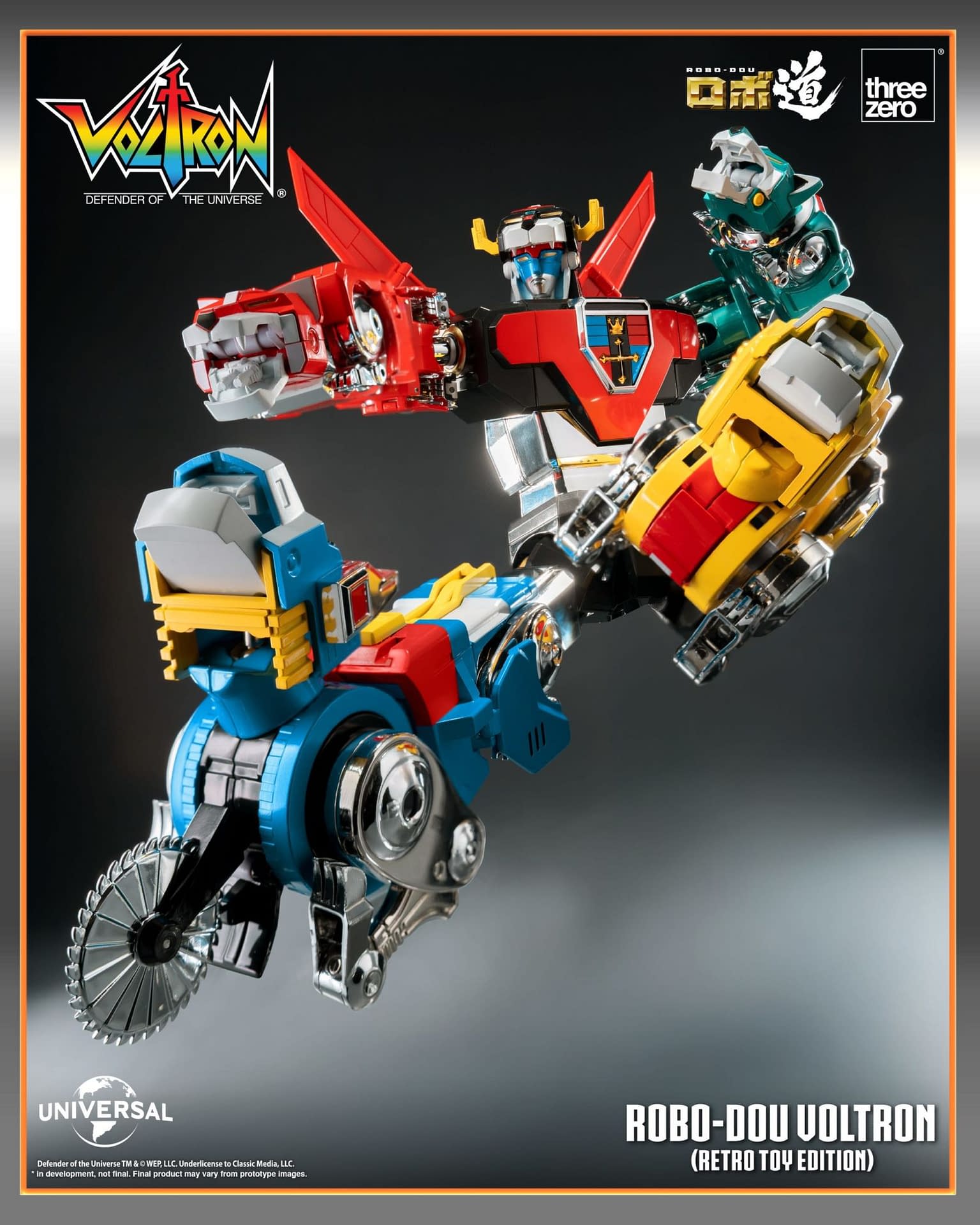 Voltron: Defender of the Universe (Retro Toy Edition) Hits Threezero 