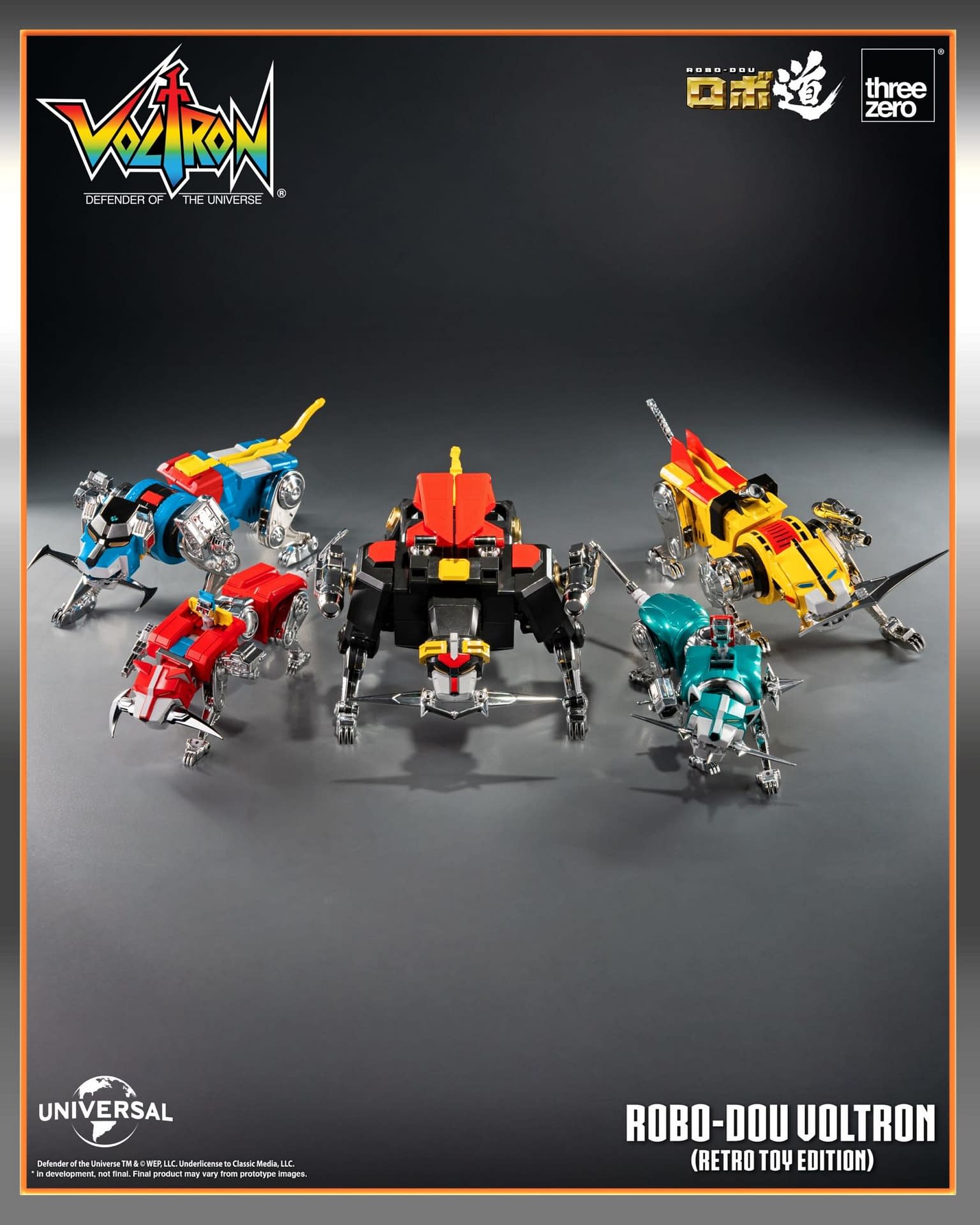 Voltron: Defender of the Universe (Retro Toy Edition) Hits Threezero 