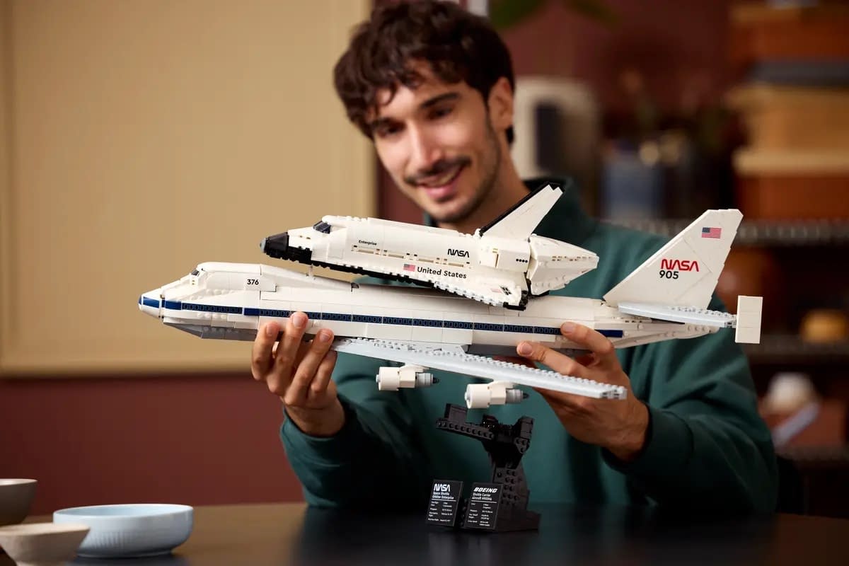 Blast Off with LEGO's NASA Space Shuttle Enterprise & Boeing 747 Set