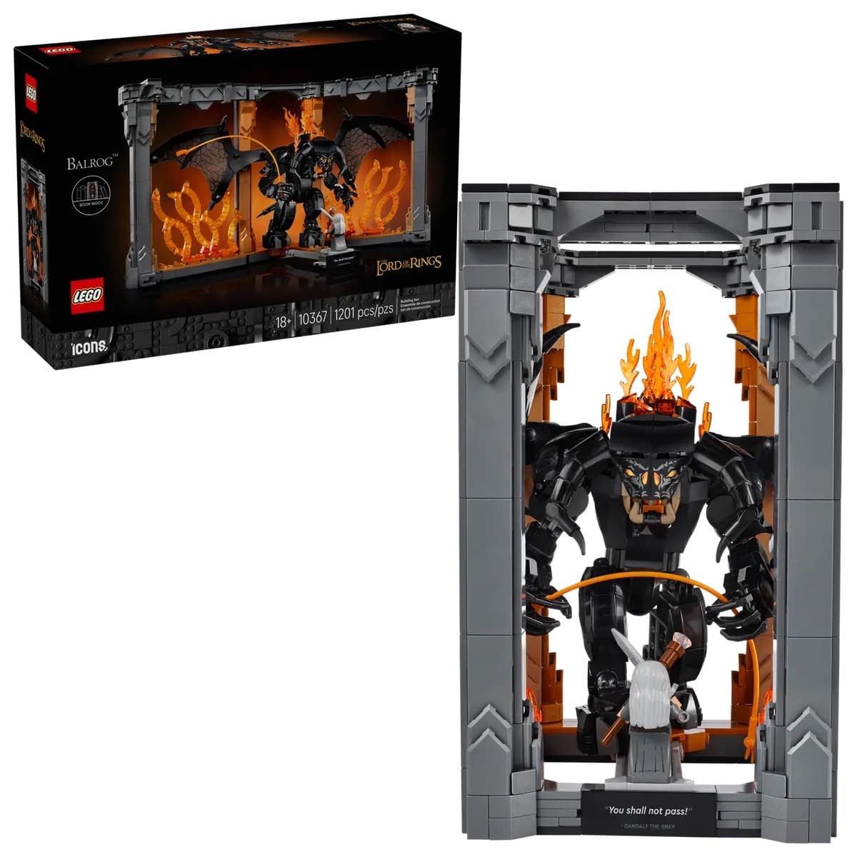 The Lord of the Rings: Balrog Book Nook Set Coming Soon from LEGO 