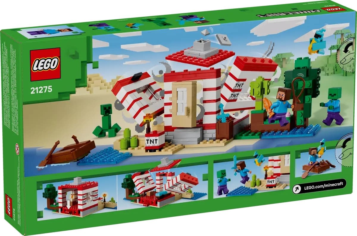 Build Your Own TNT Jungle House with LEGO Minecraft 