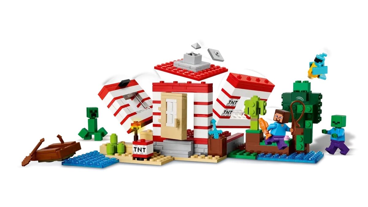 Build Your Own TNT Jungle House with LEGO Minecraft 